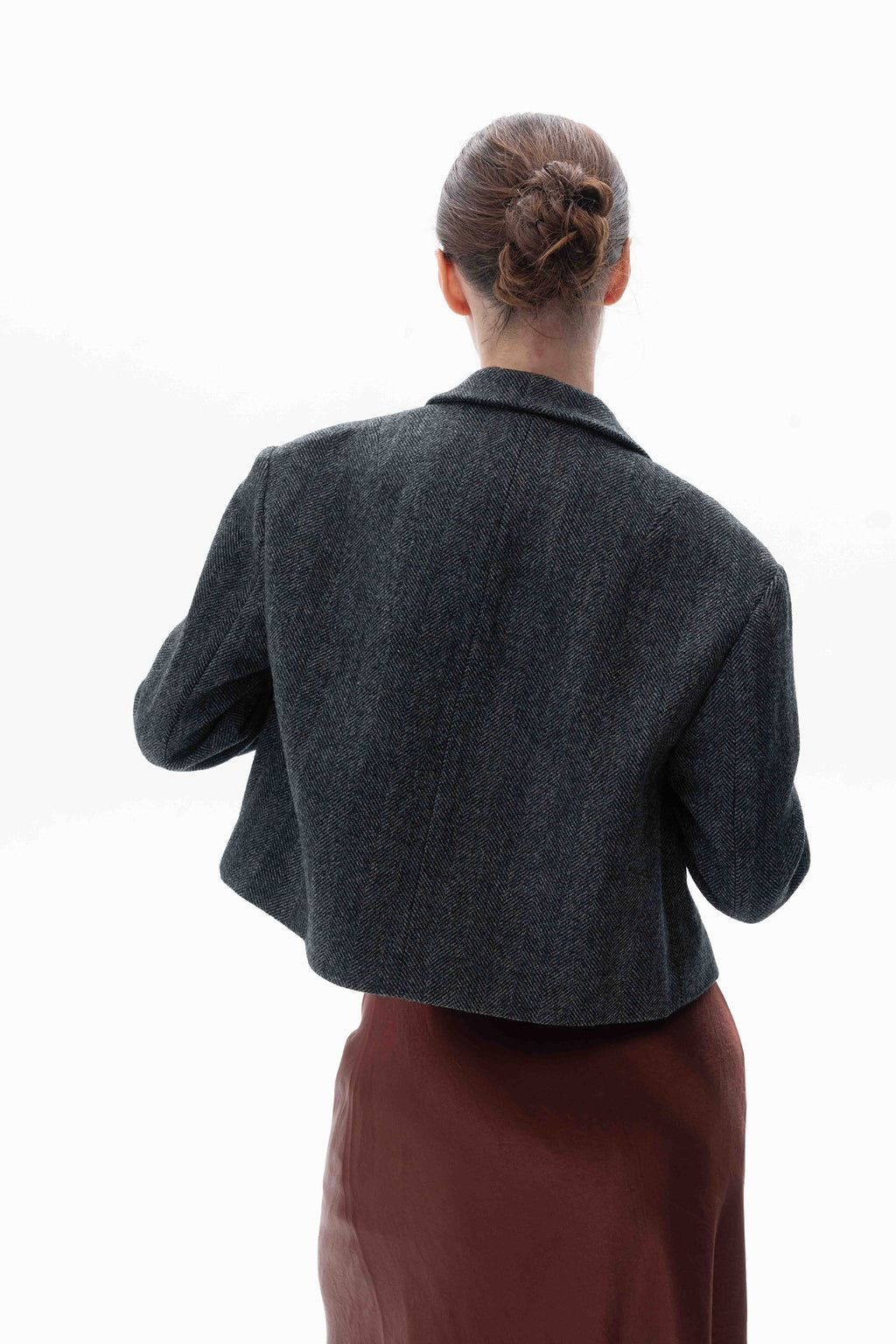 Herringbone Tweed Blazer