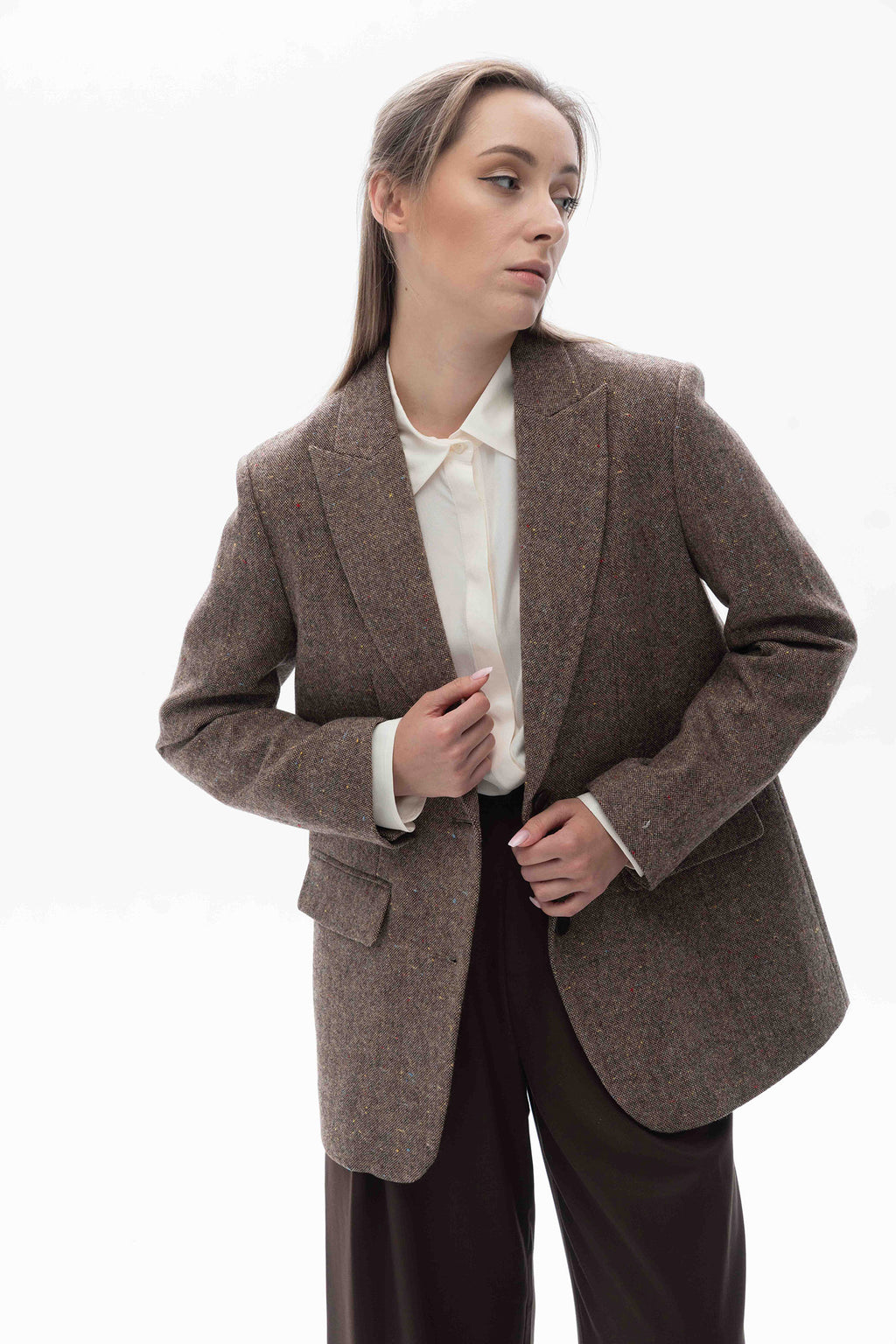Textured Tweed Blazer