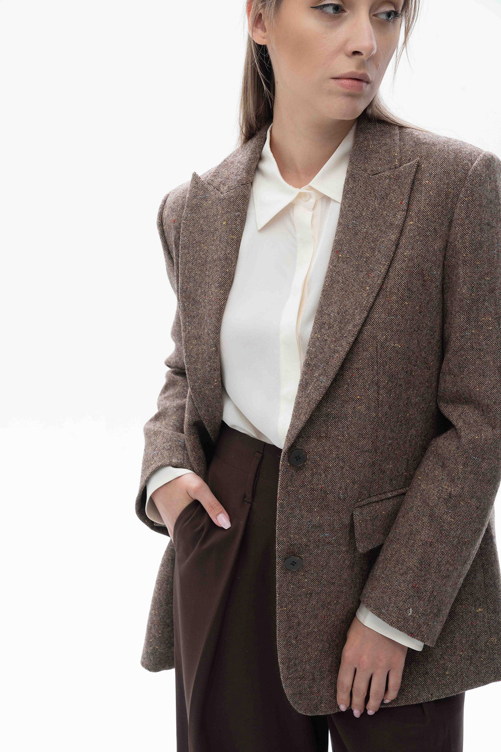 Textured Tweed Blazer