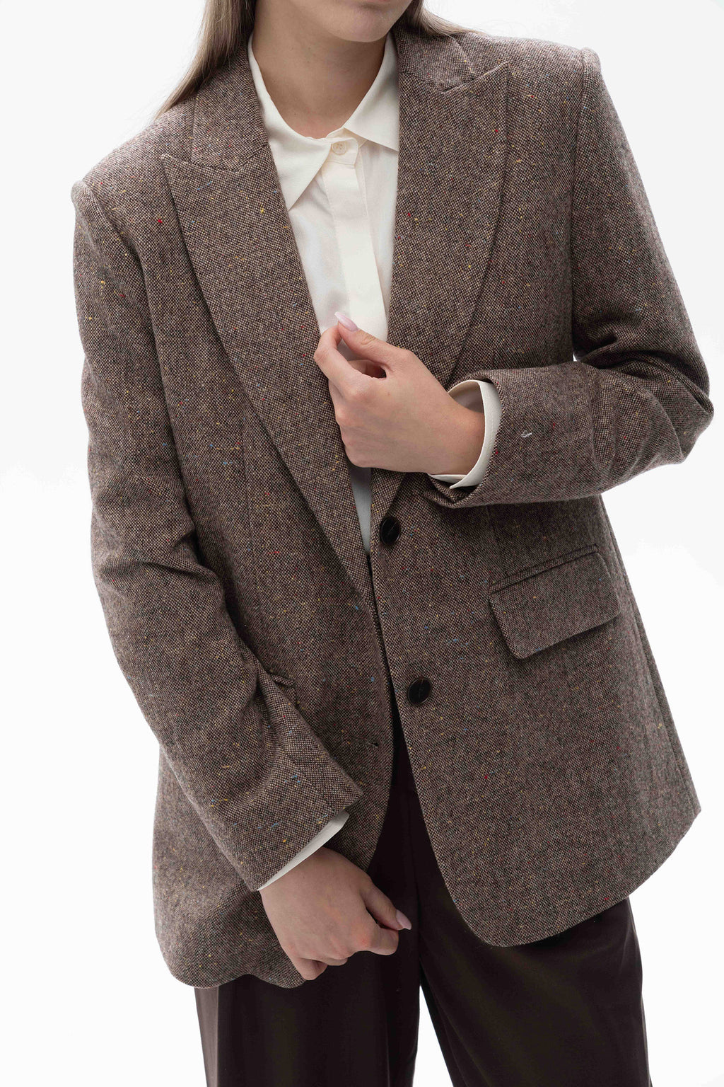 Textured Tweed Blazer