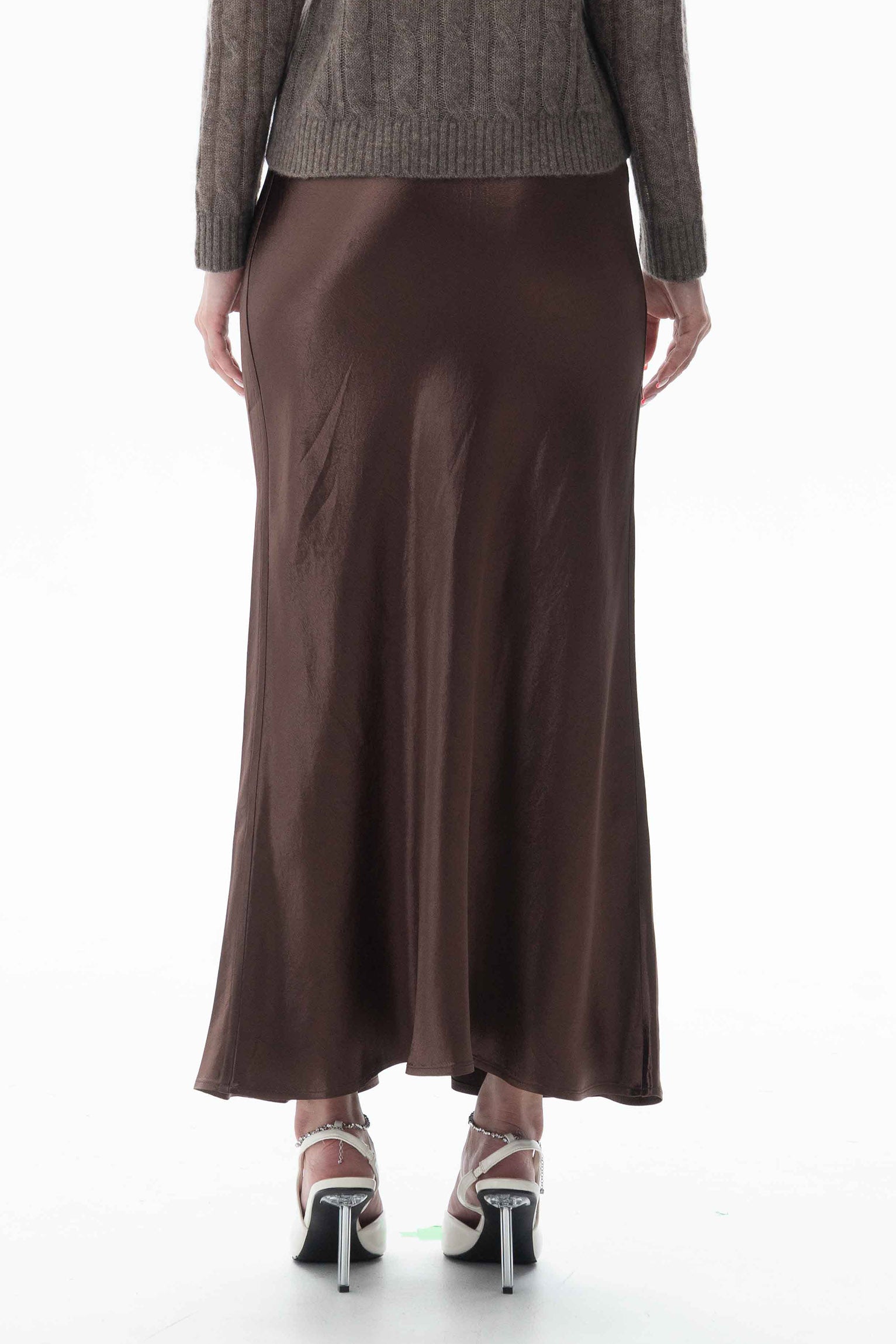 Acetate Midi Skirt