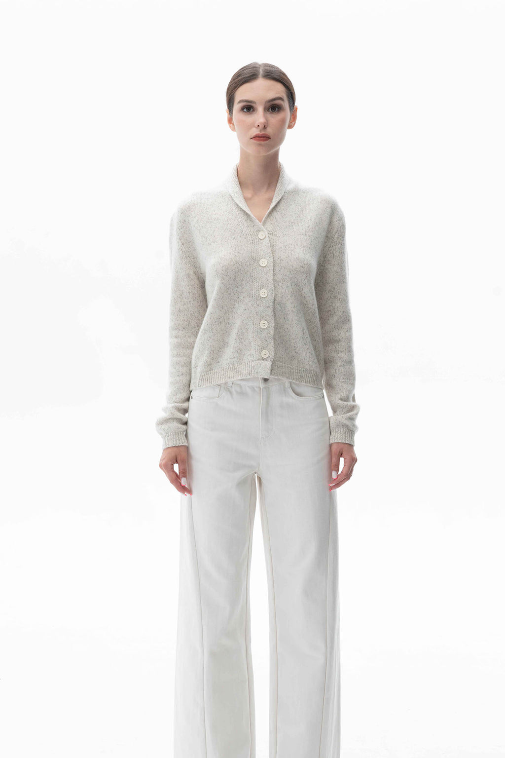 Pure Cashmere Cable-Knit Pullover Oat