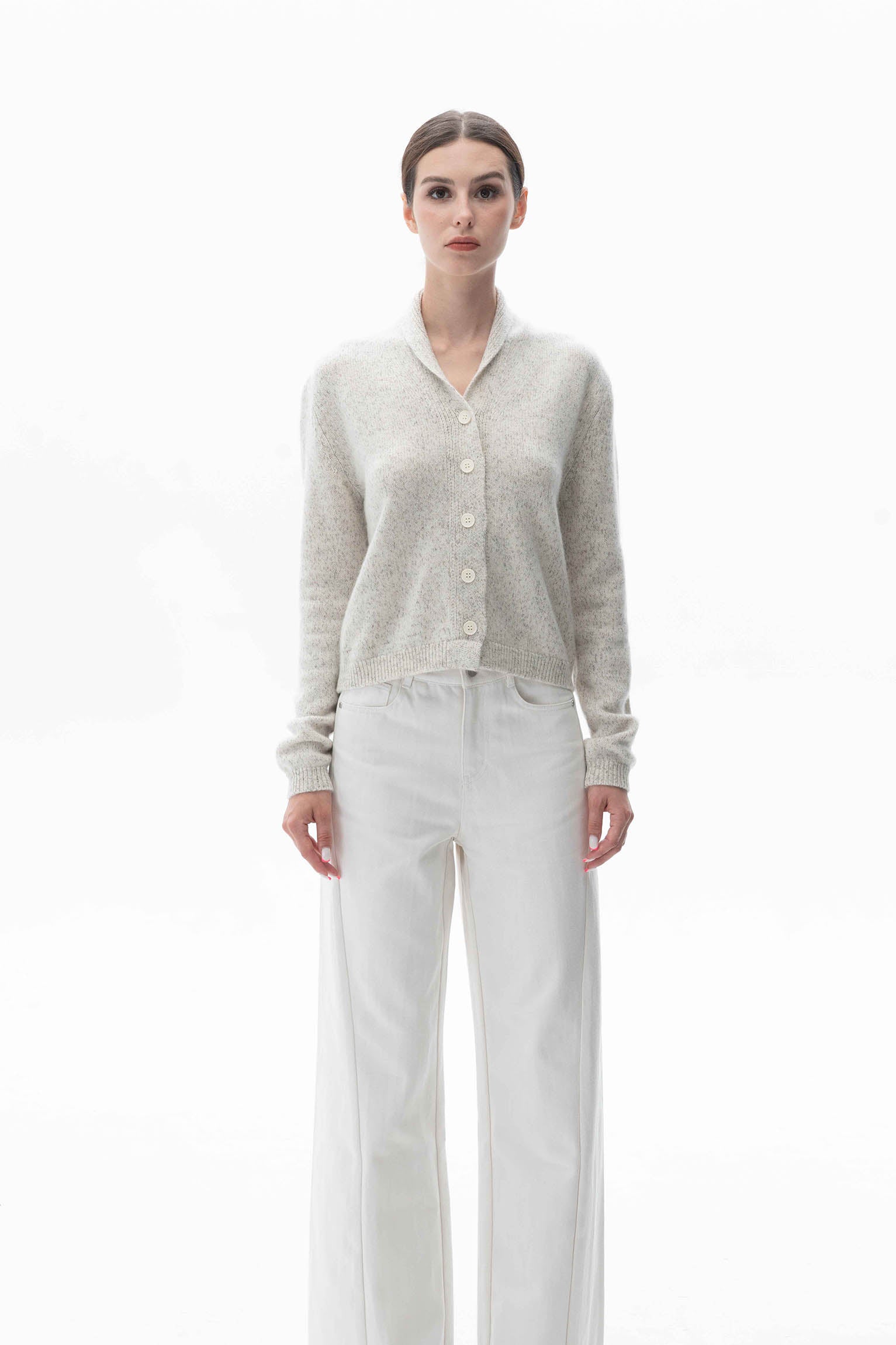 Pure Cashmere Cable-Knit Pullover Oat