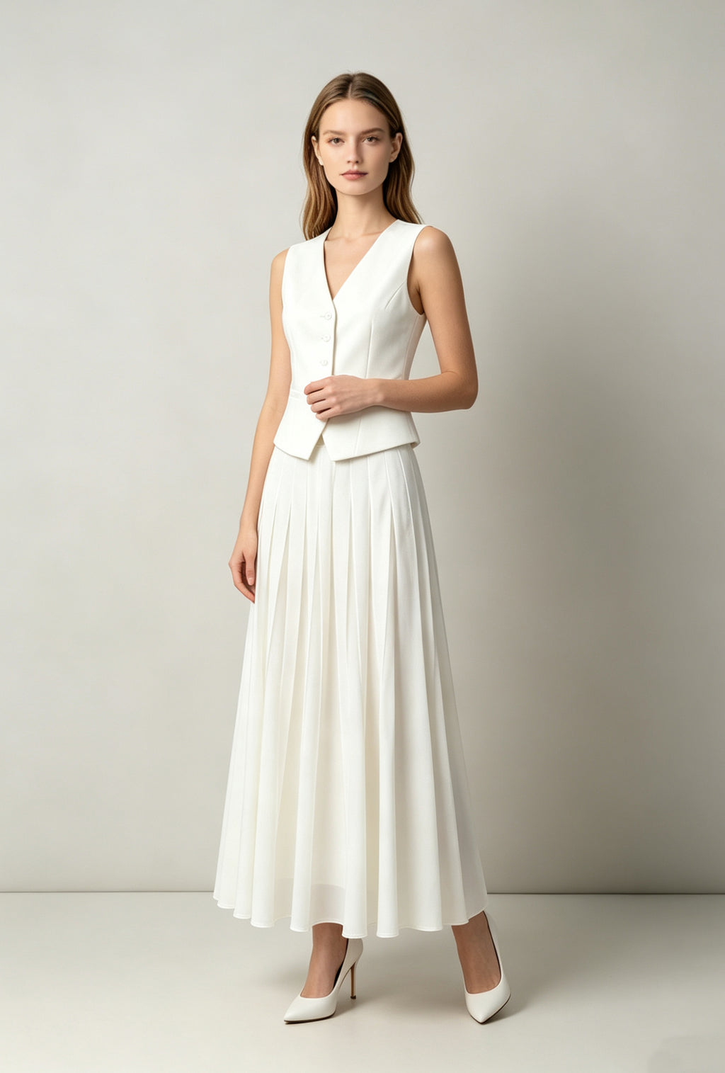 Tencel Linen Maxi Skirt