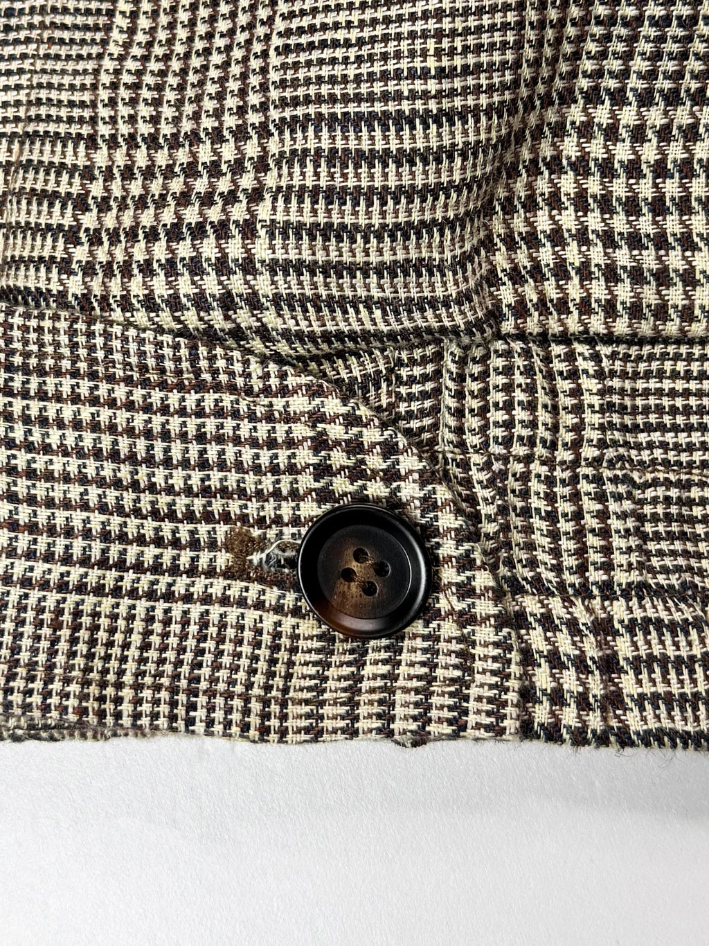 Plaid Linen Bomber Jacket