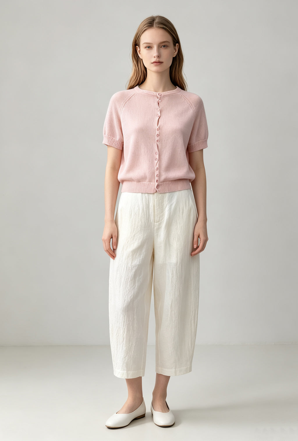 Silk-Touch Tencel Knit Cardigan