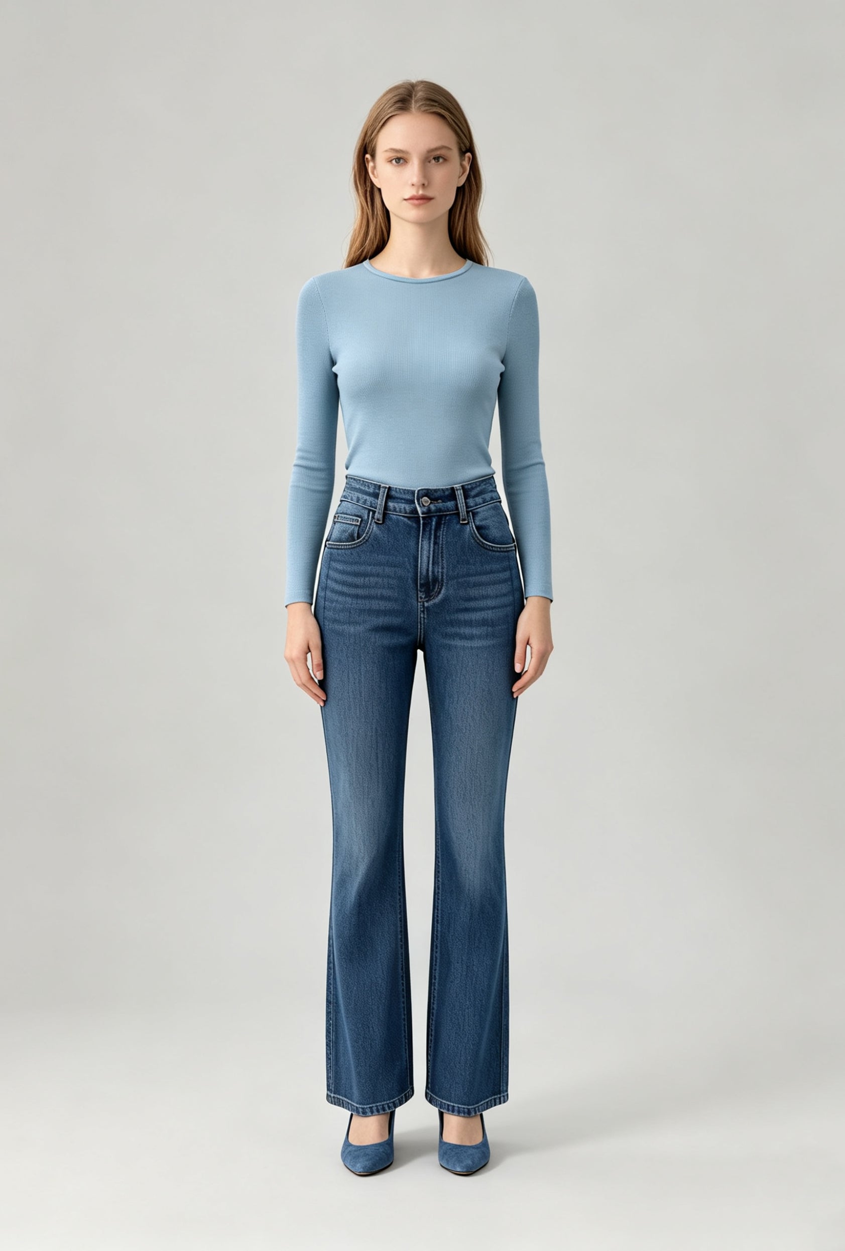 Silk-Touch Tencel Rib Knit Top