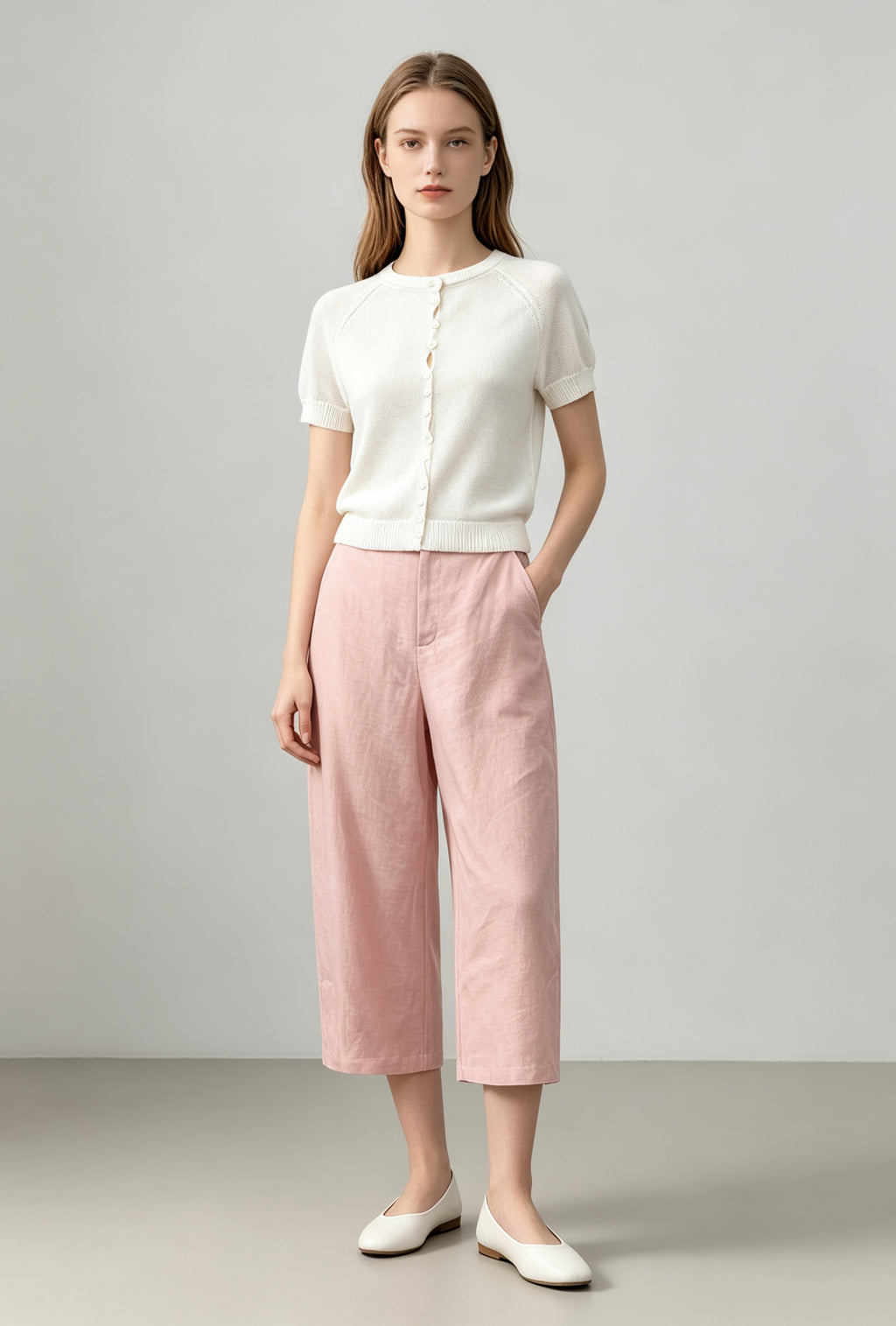 Silk-Touch Tencel Knit Cardigan