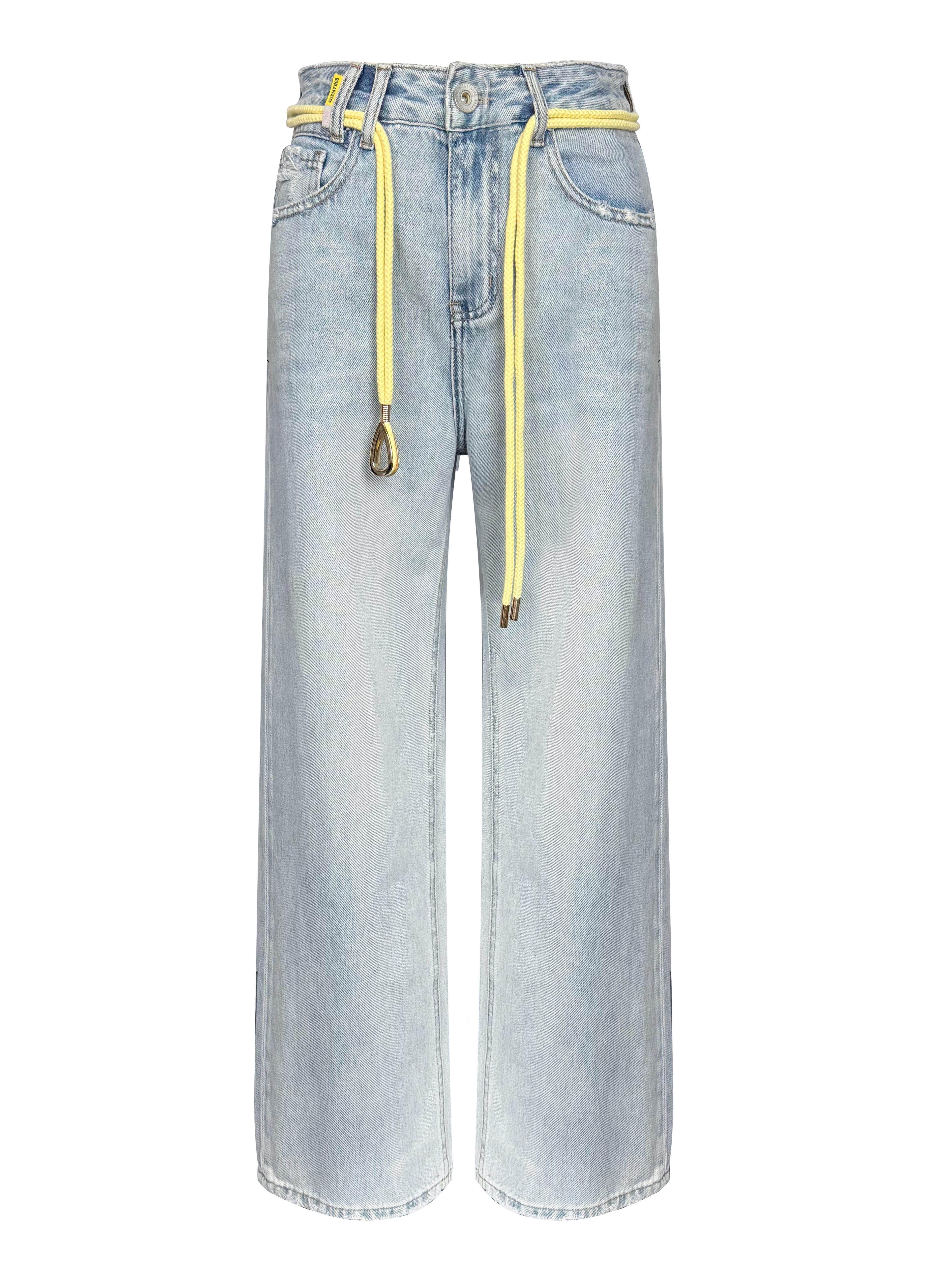 Light Wash Wide-Leg Denim Jeans - Coming Soon