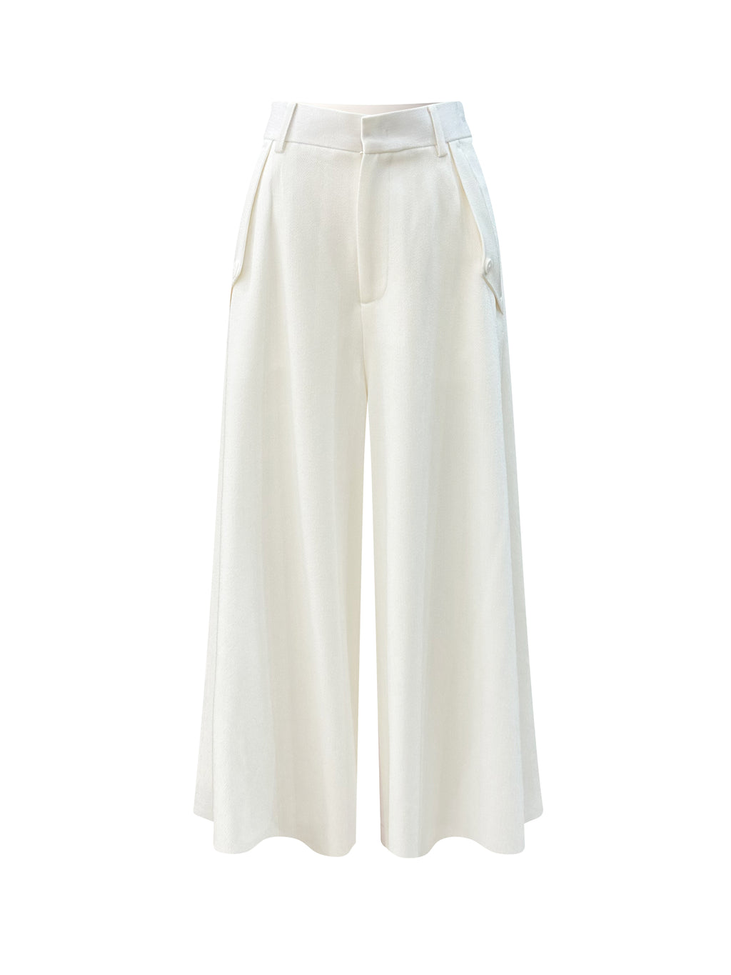 Fluid Wide-Leg Acetate Trousers