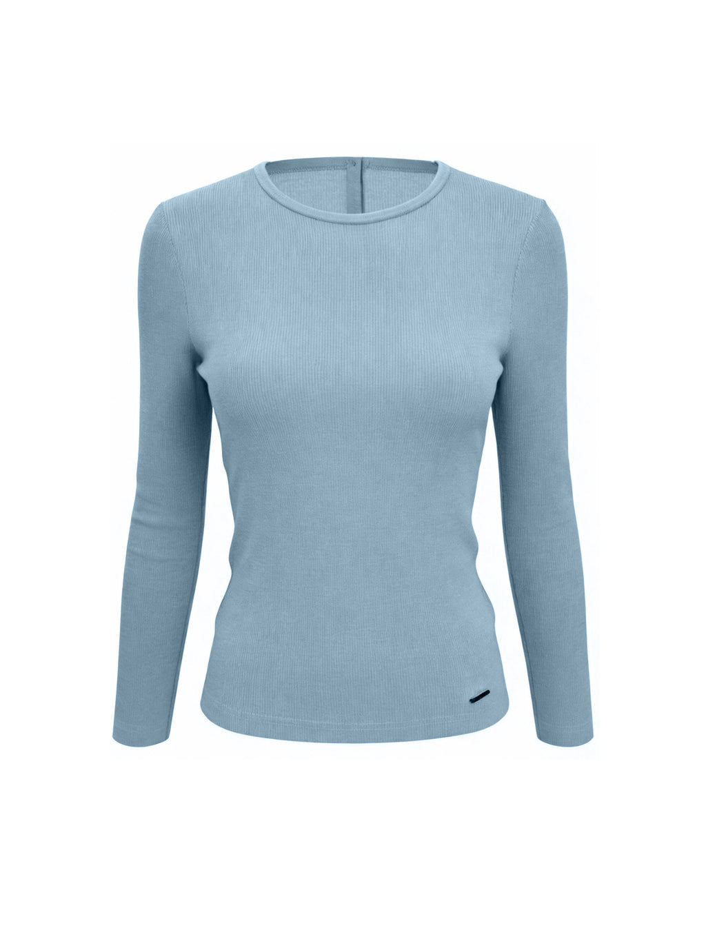 Silk-Touch Tencel Rib Knit Top