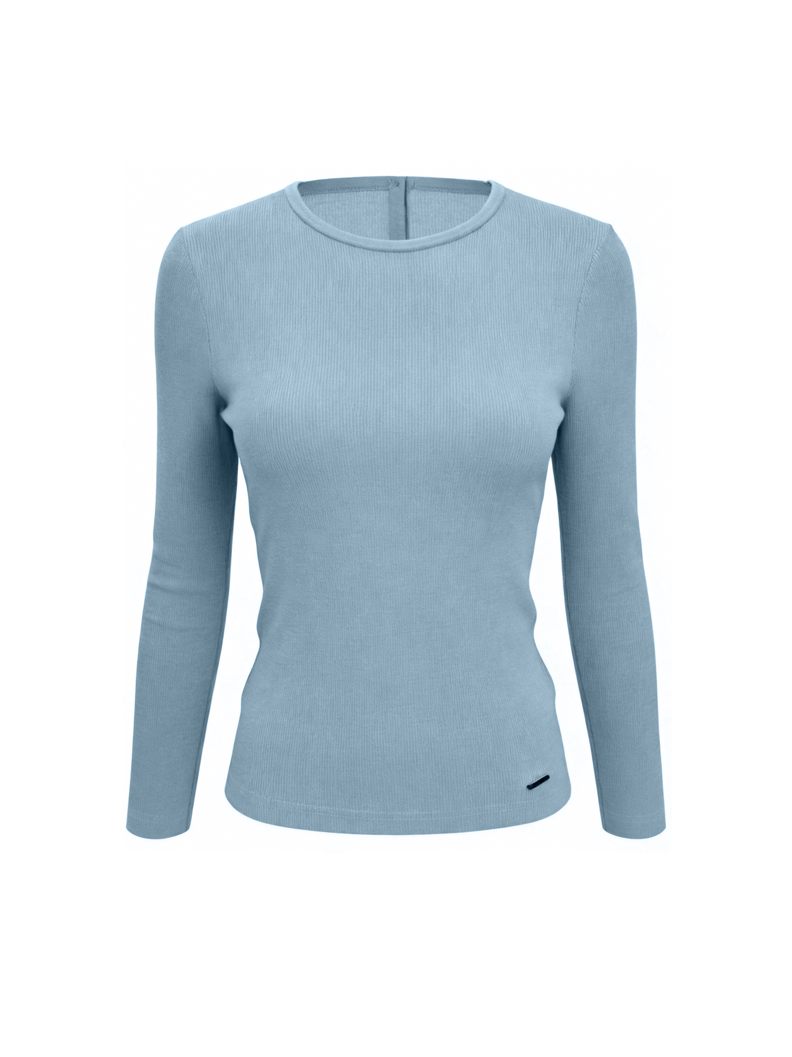 Silk-Touch Tencel Rib Knit Top