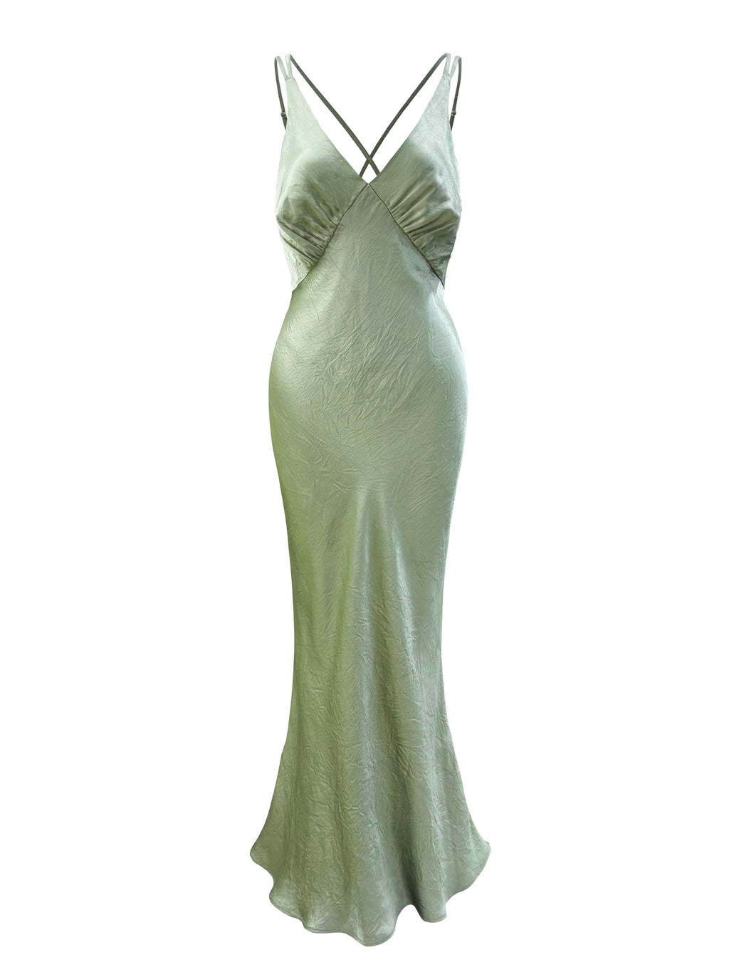 Satin Acetate Slip Maxi Dress