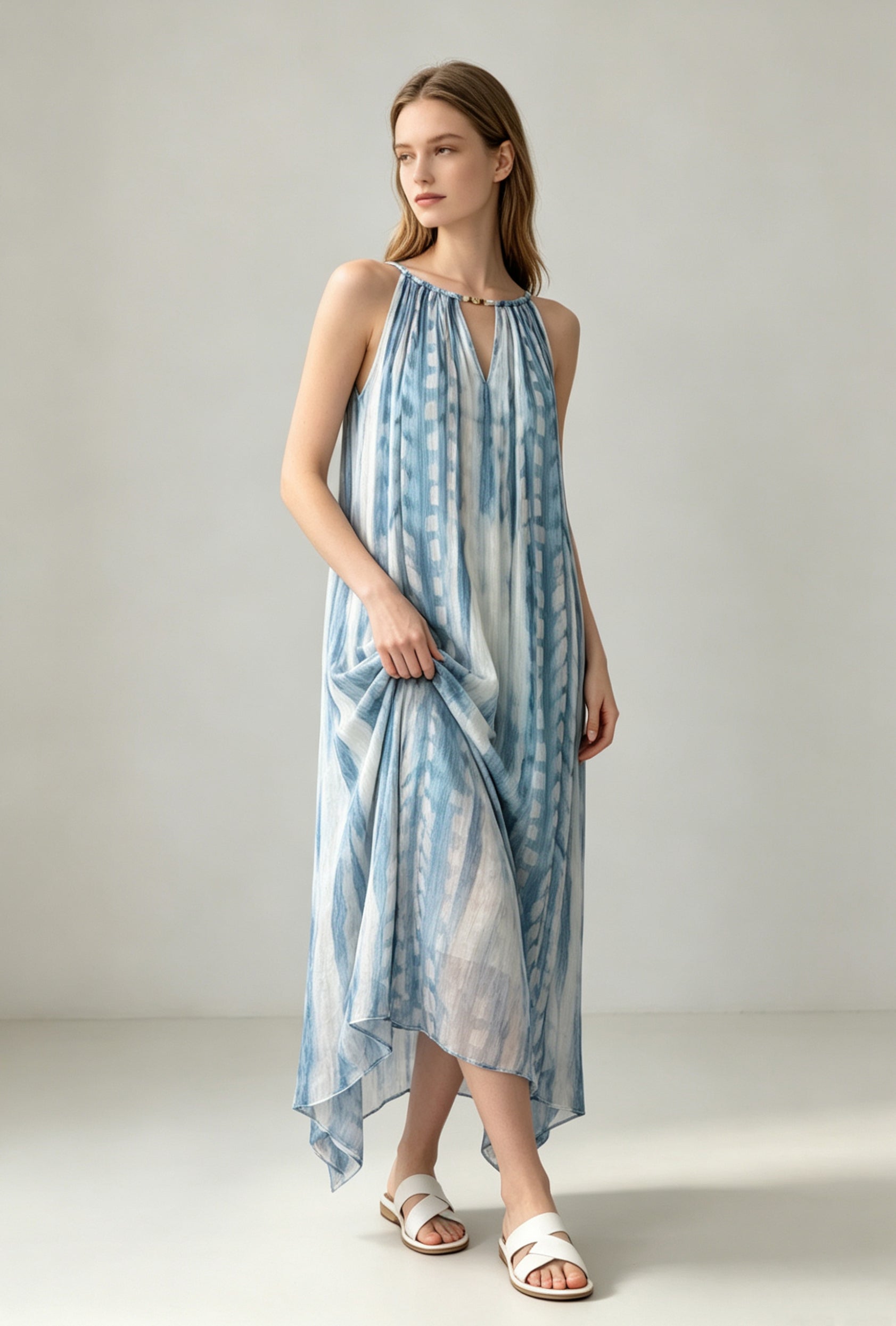 Ocean Breeze Tie-Dye Maxi Dress - Coming Soon