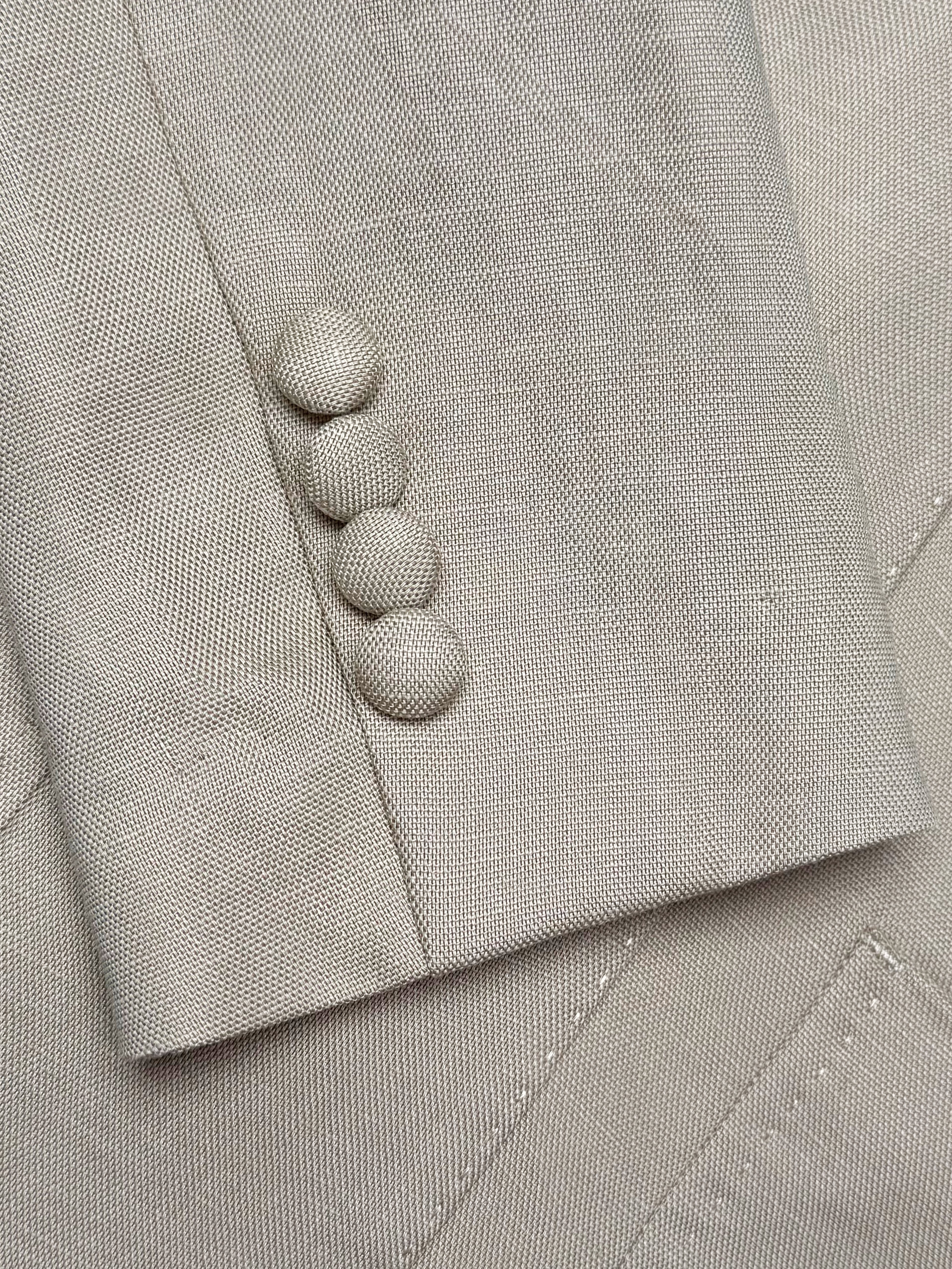 Relaxed Tencel-Linen Tailored Blazer