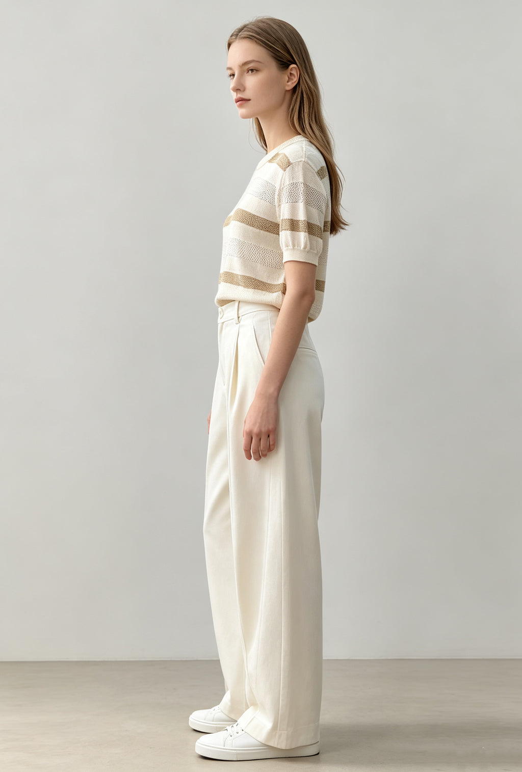 Luminous Stripe Knit Top - Coming Soon