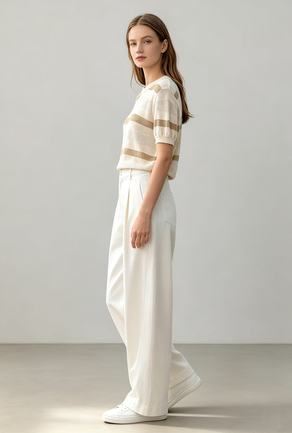 Luminous Stripe Knit Top - Coming Soon