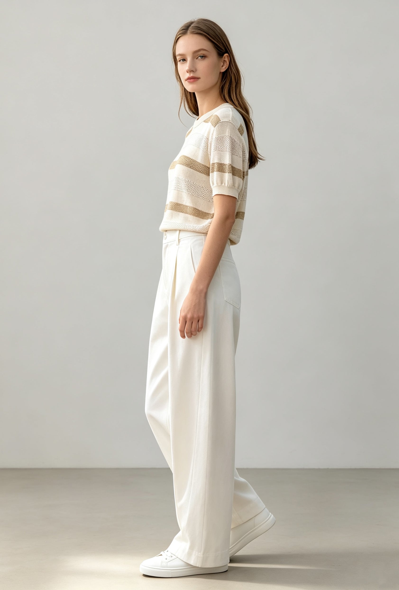 Luminous Stripe Knit Top - Coming Soon