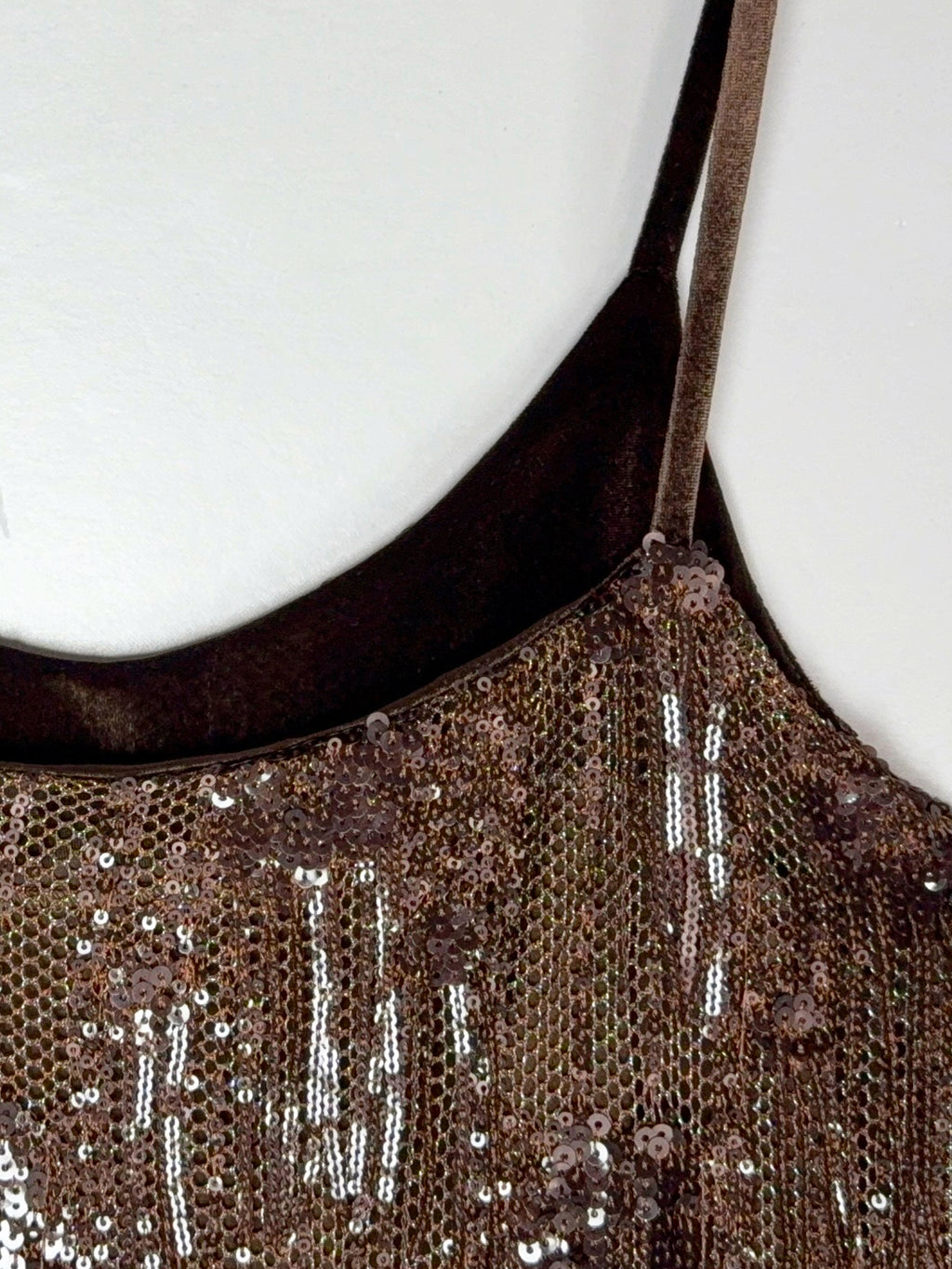 Sequined Fringe Cami Midi Dress