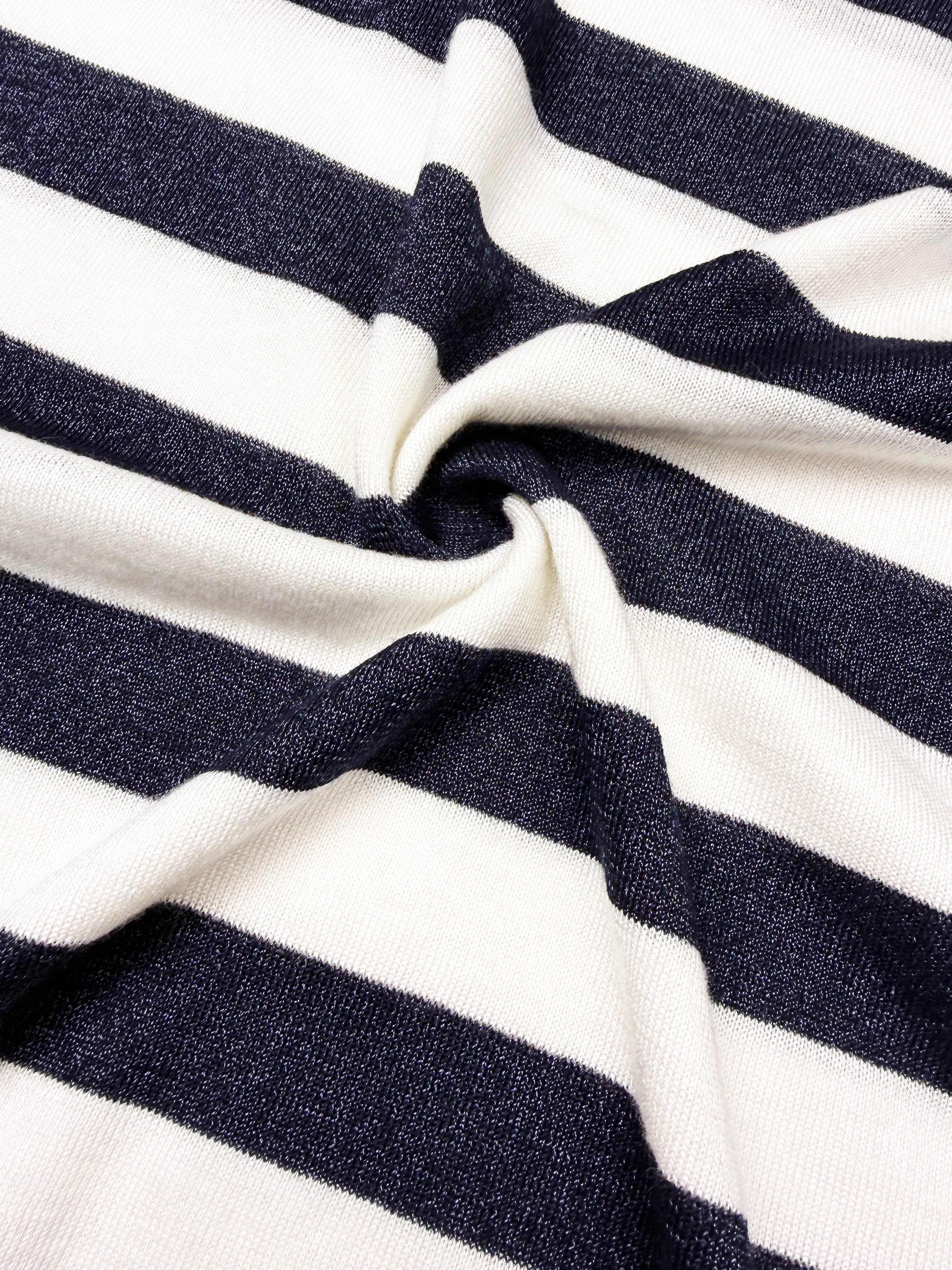 Cashmere-Silk Blend Breton Knit Sweater - Coming Soon