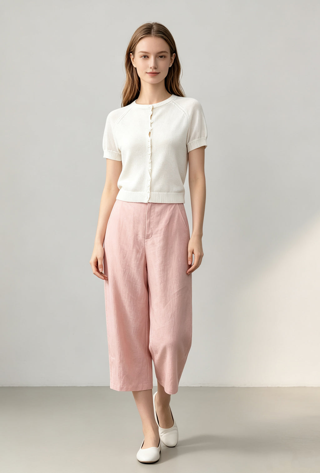 Silk-Touch Tencel Knit Cardigan
