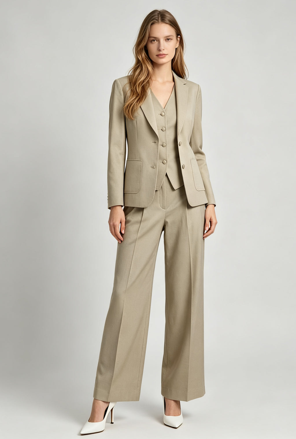 Relaxed Tencel-Linen Tailored Blazer
