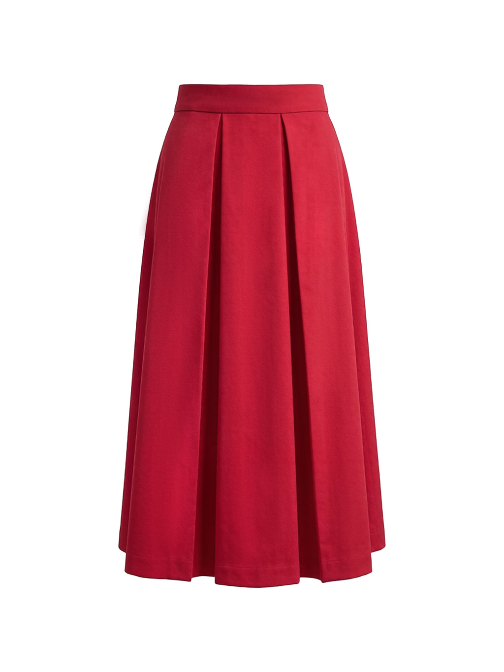 Pleated Midi Skirt