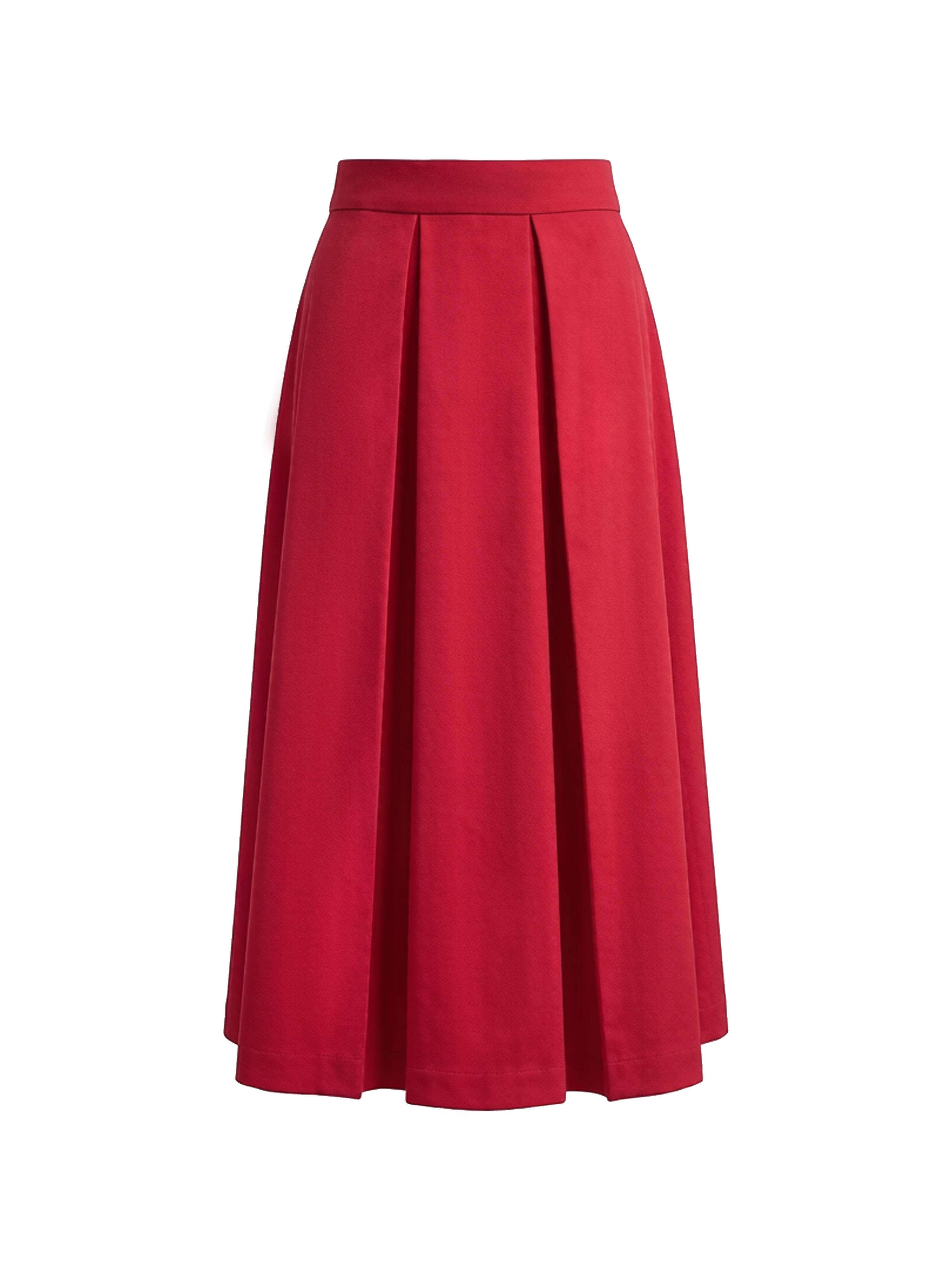 Pleated Midi Skirt