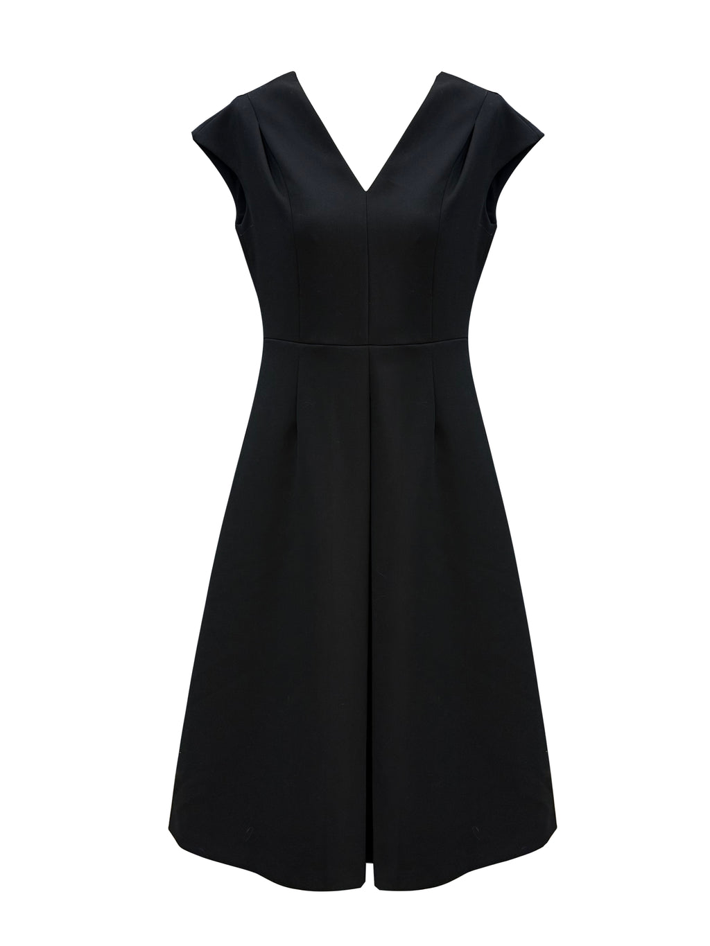 Elegant V-Neck A-Line Midi Dress