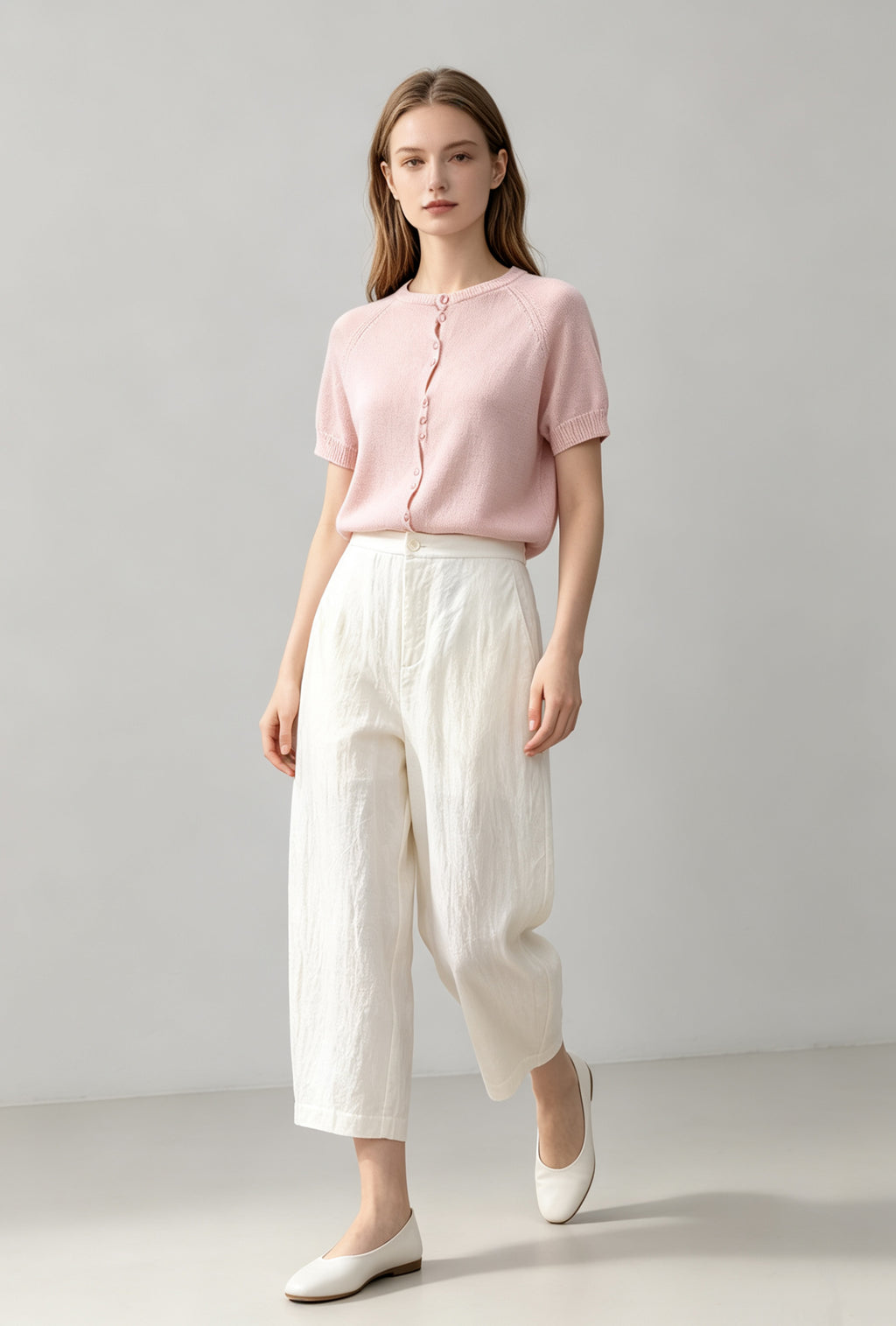 Silk-Touch Tencel Knit Cardigan