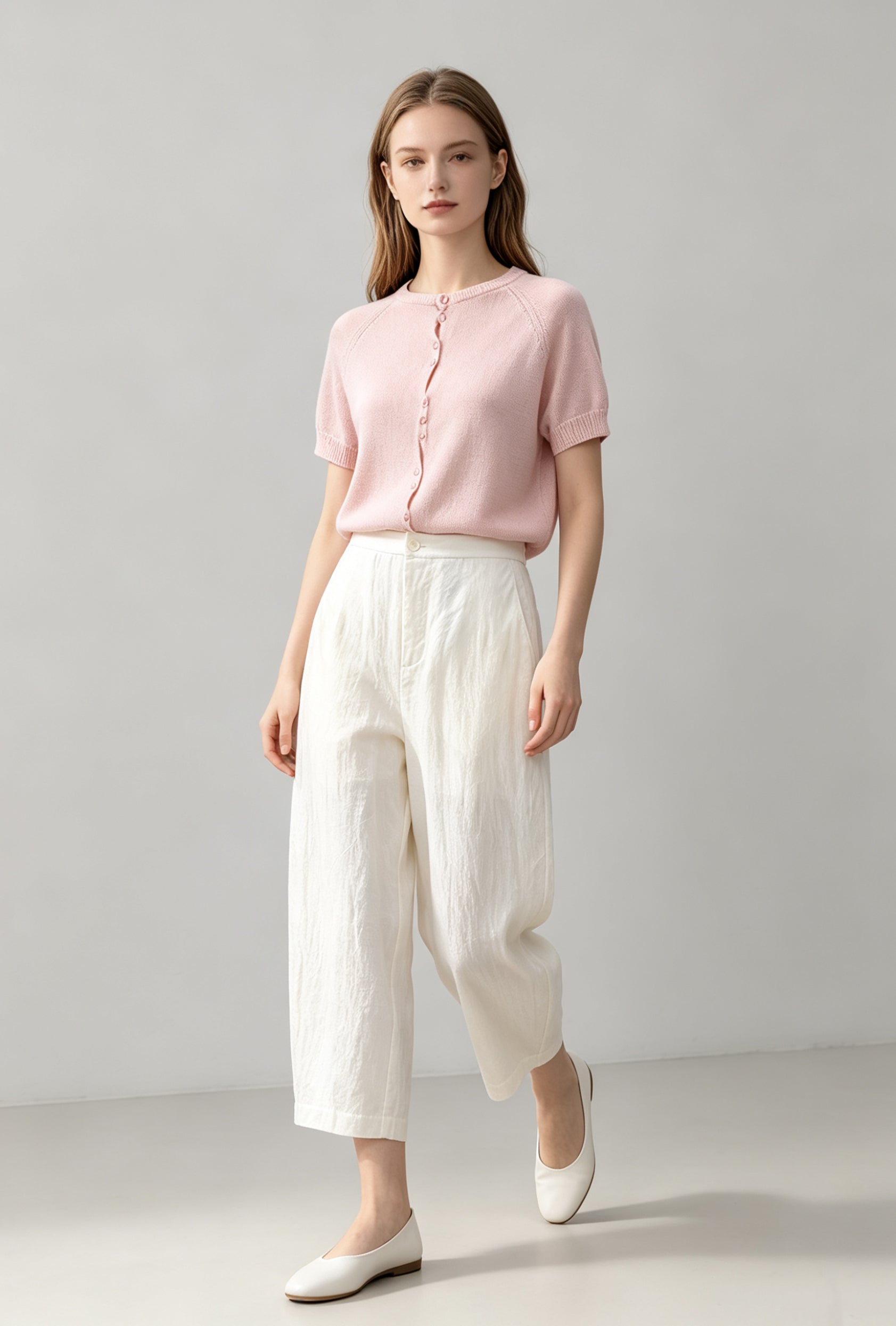 Silk-Touch Tencel Knit Cardigan