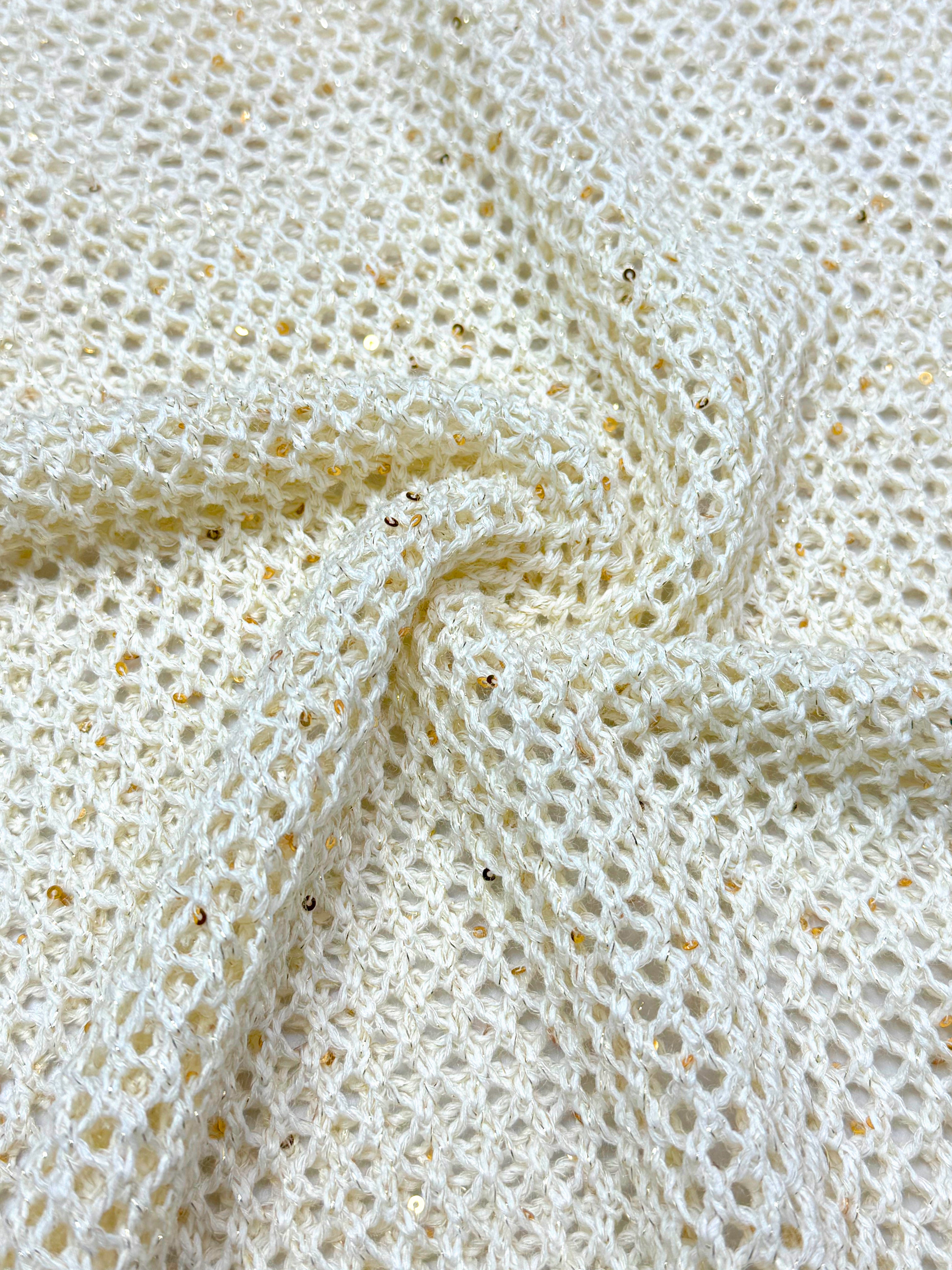 Open-Knit Silk Blend Sweater