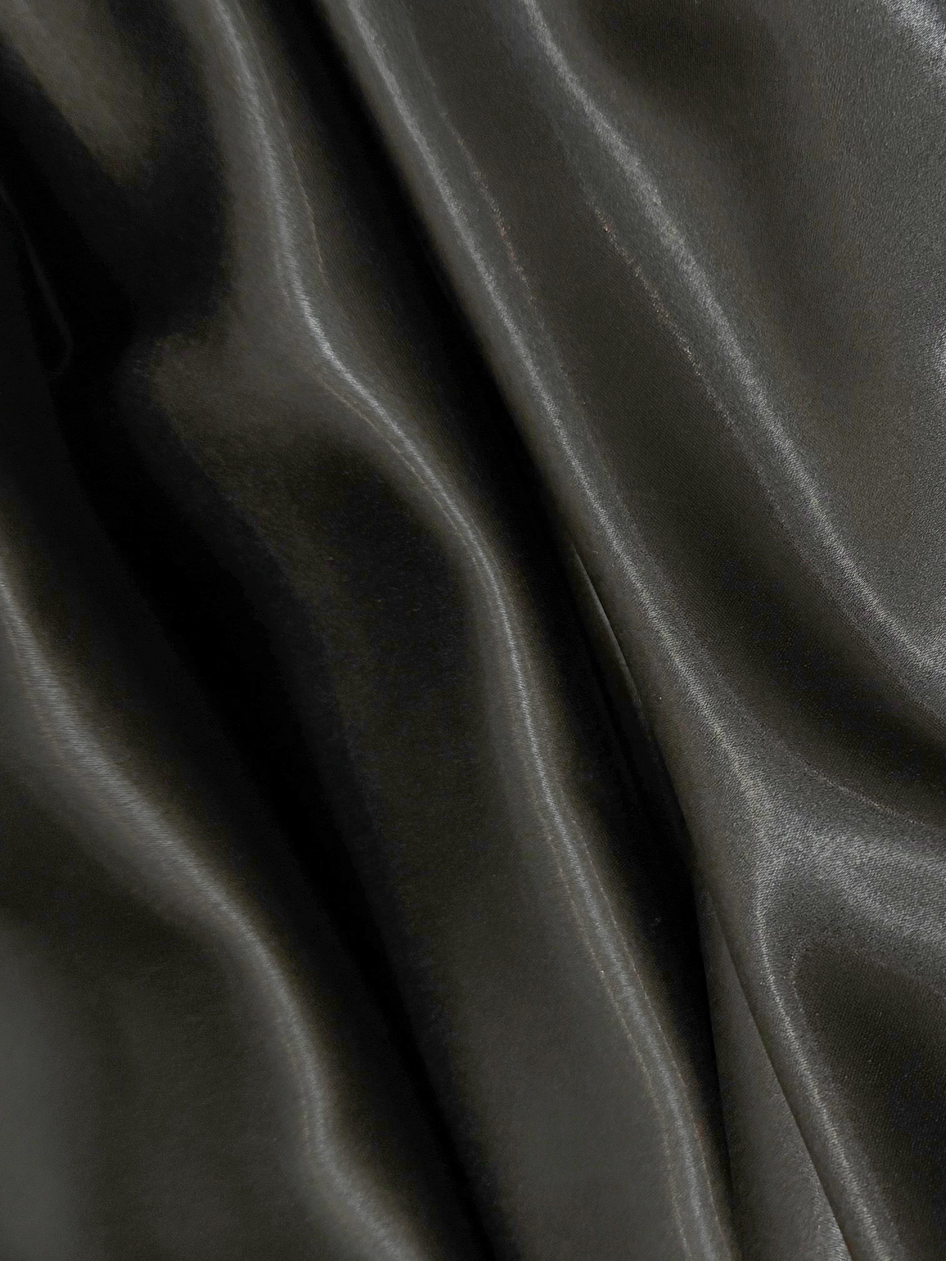 Silk Blend Gathered Midi Dress