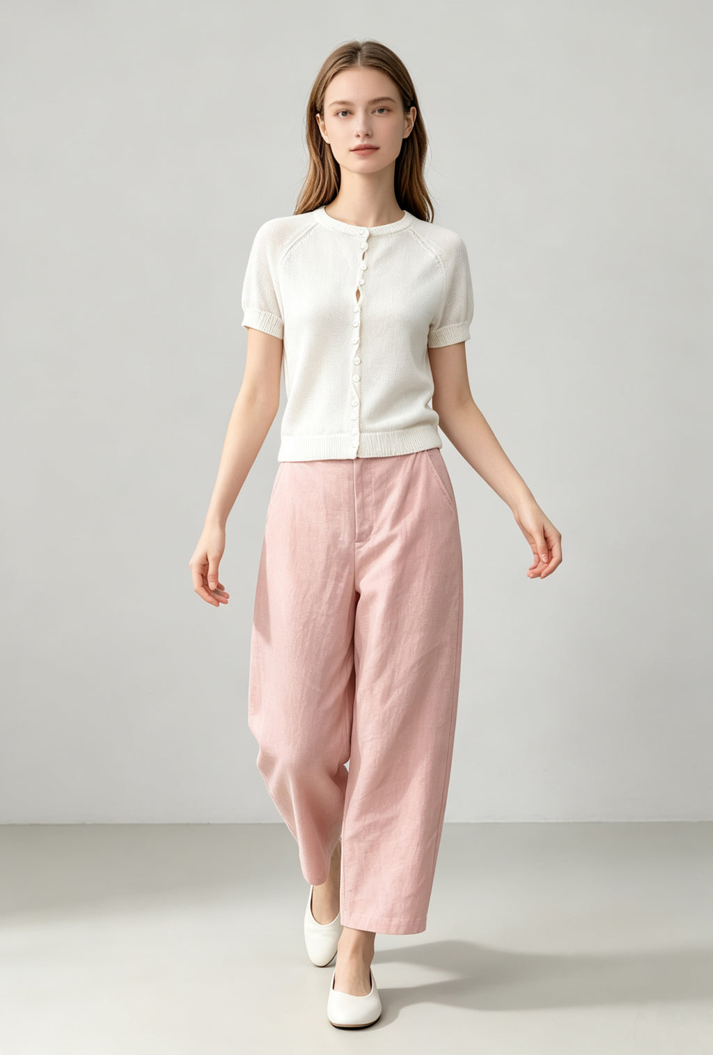 Silk-Touch Tencel Knit Cardigan