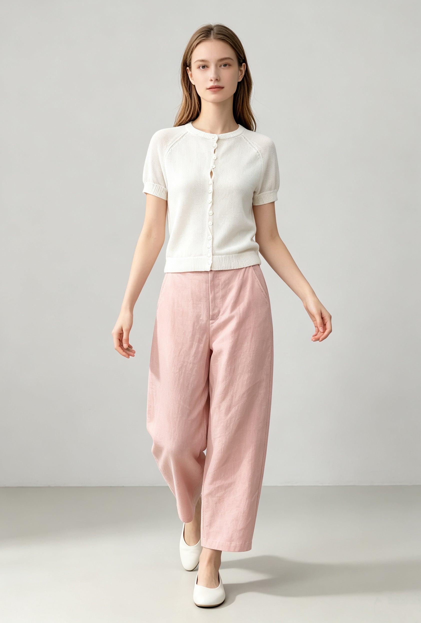 Silk-Touch Tencel Knit Cardigan