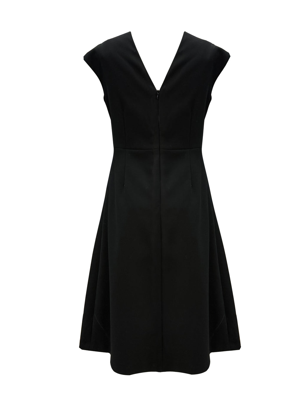 Elegant V-Neck A-Line Midi Dress