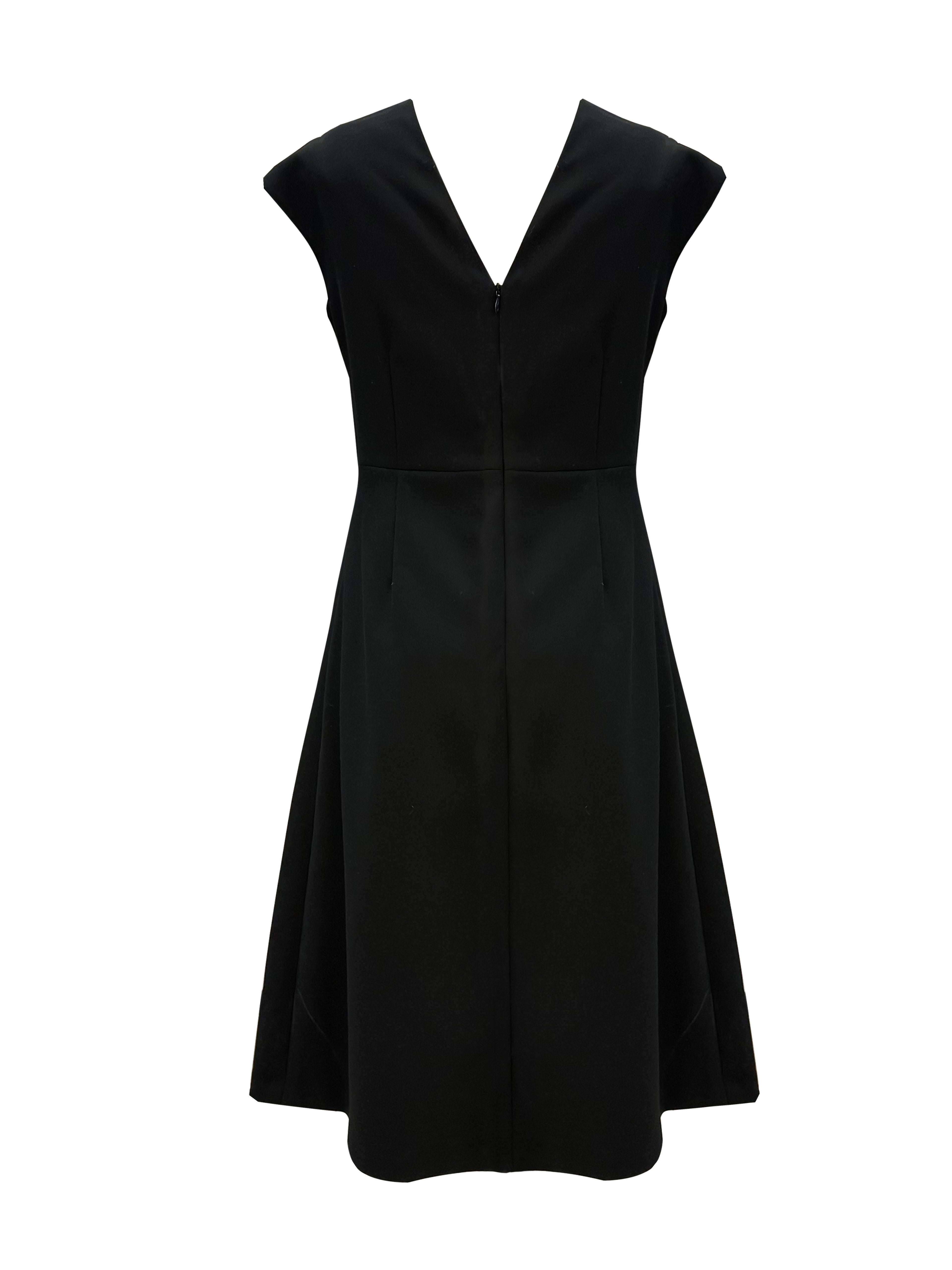 Elegant V-Neck A-Line Midi Dress
