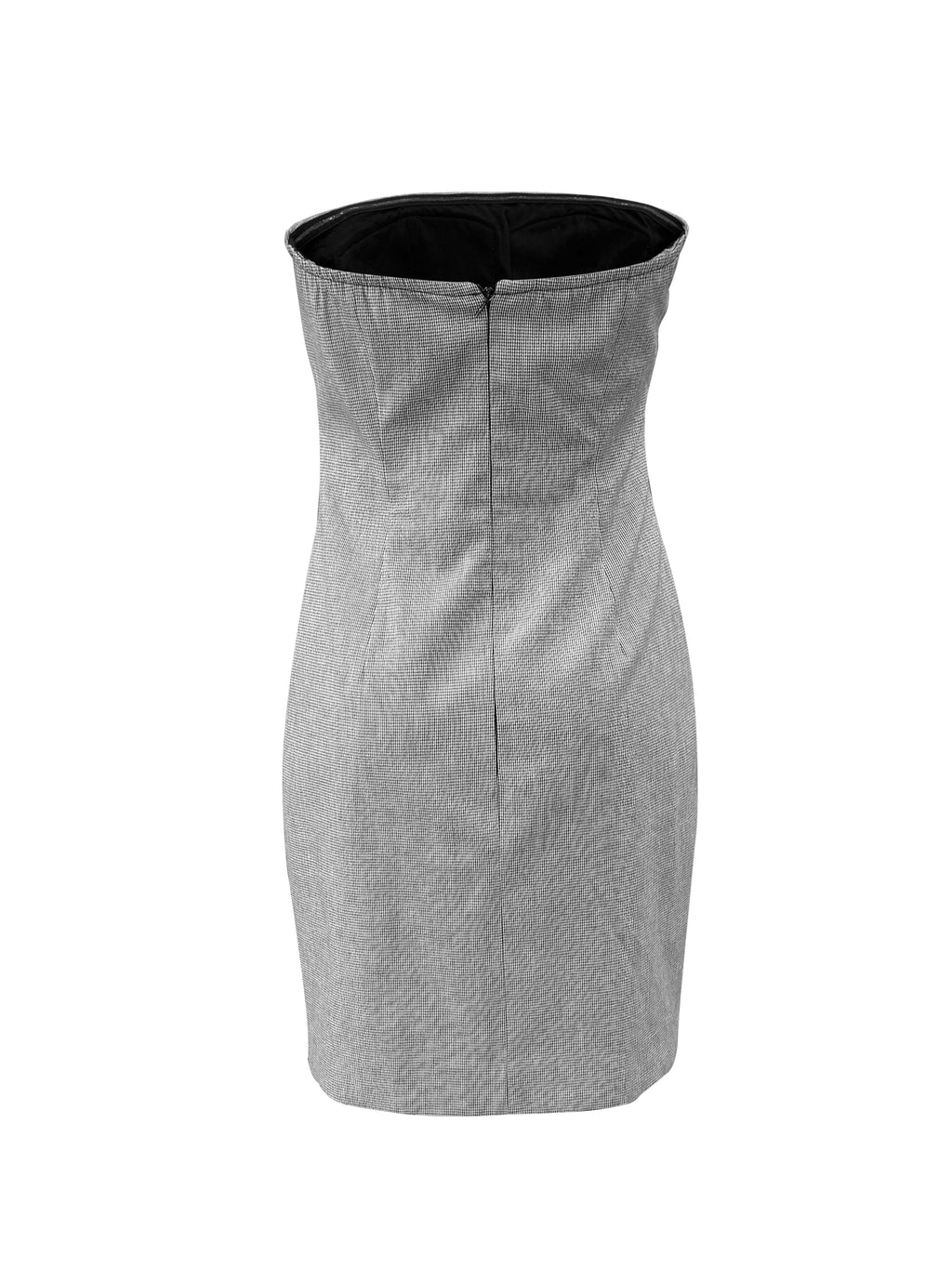 Chic Strapless Tailored Mini Dress