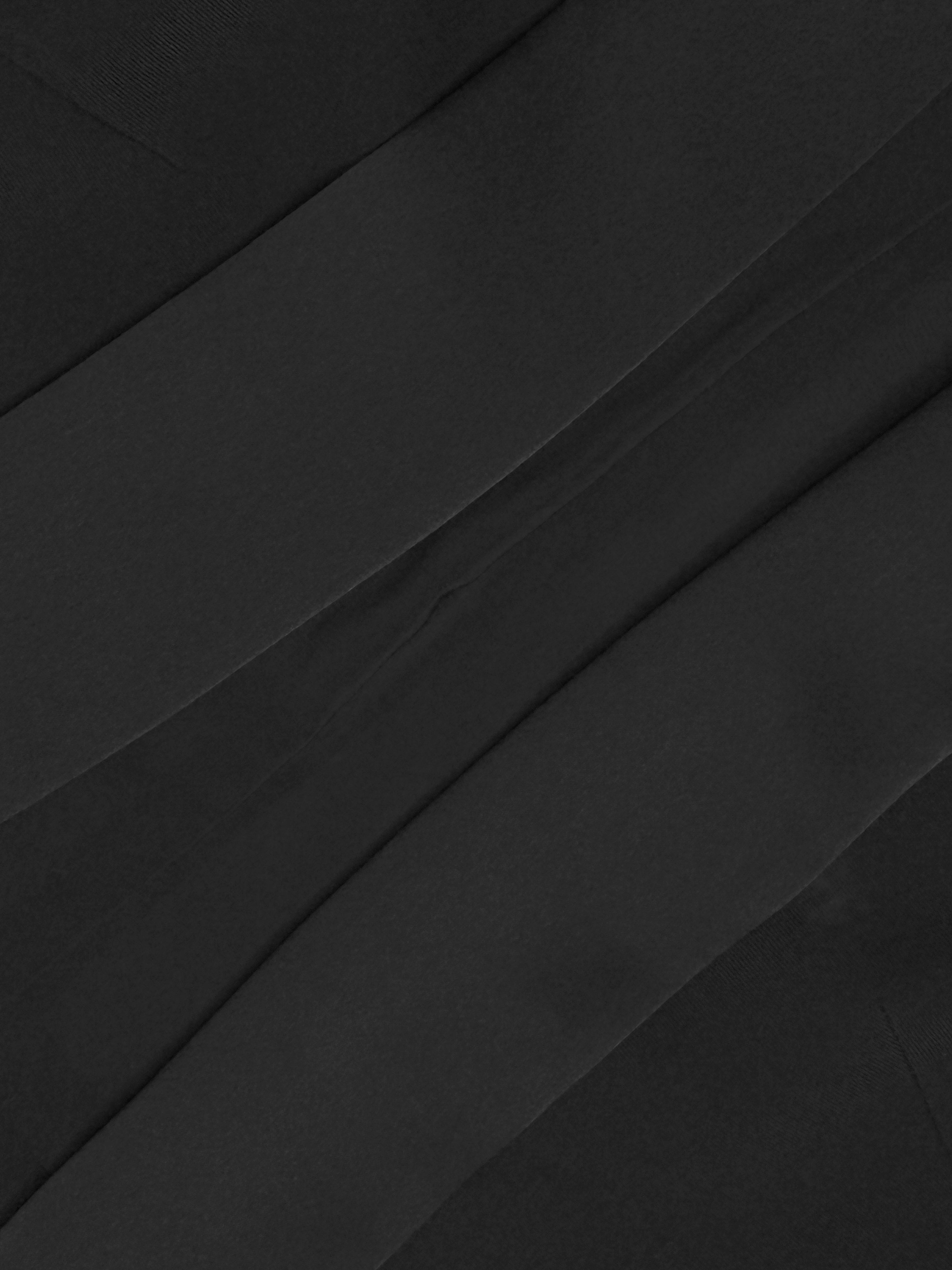 Satin-Trimmed Cropped Tuxedo Jacket