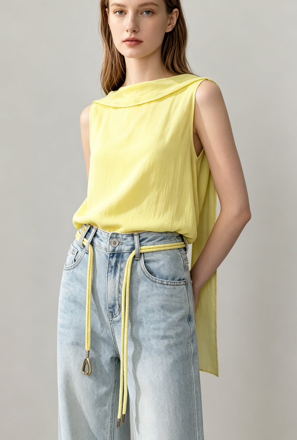 Celeste Draped Cape Top