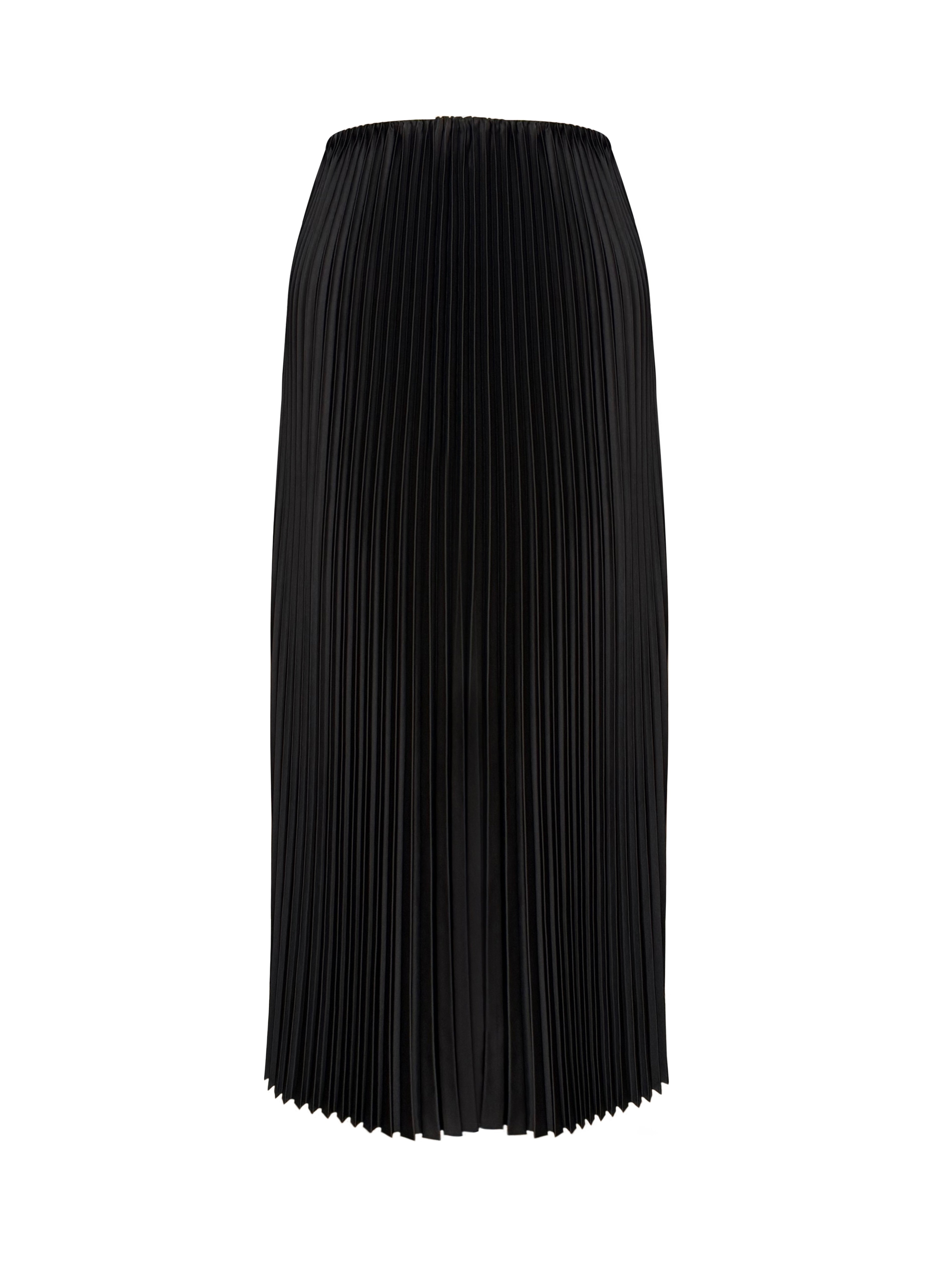 Pleated Maxi Skirt