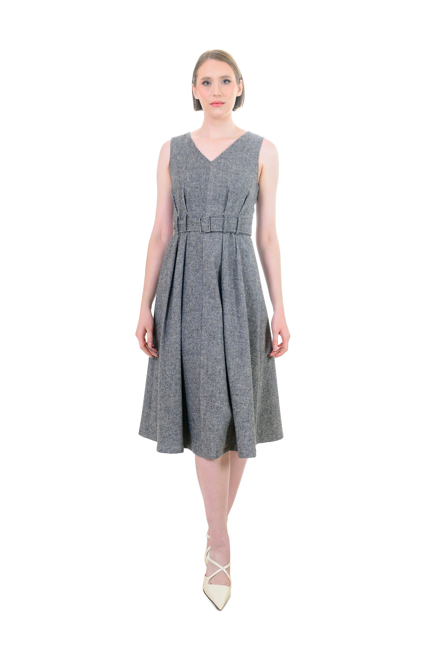 Elegant Woolen Work Dress