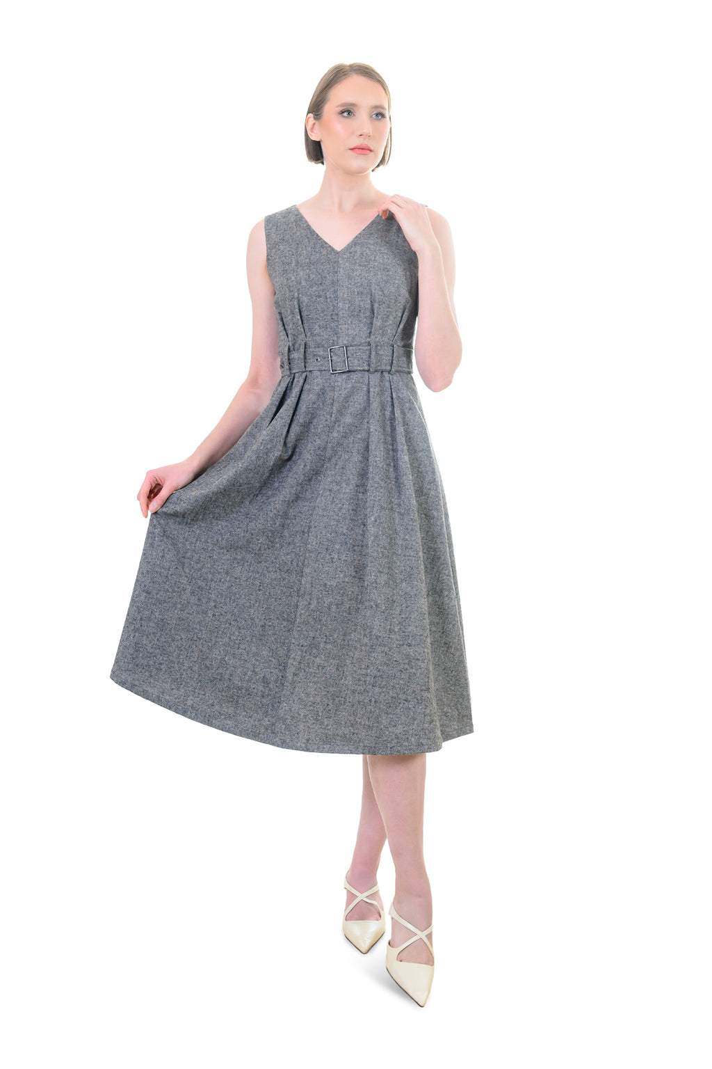 Elegant Woolen Work Dress