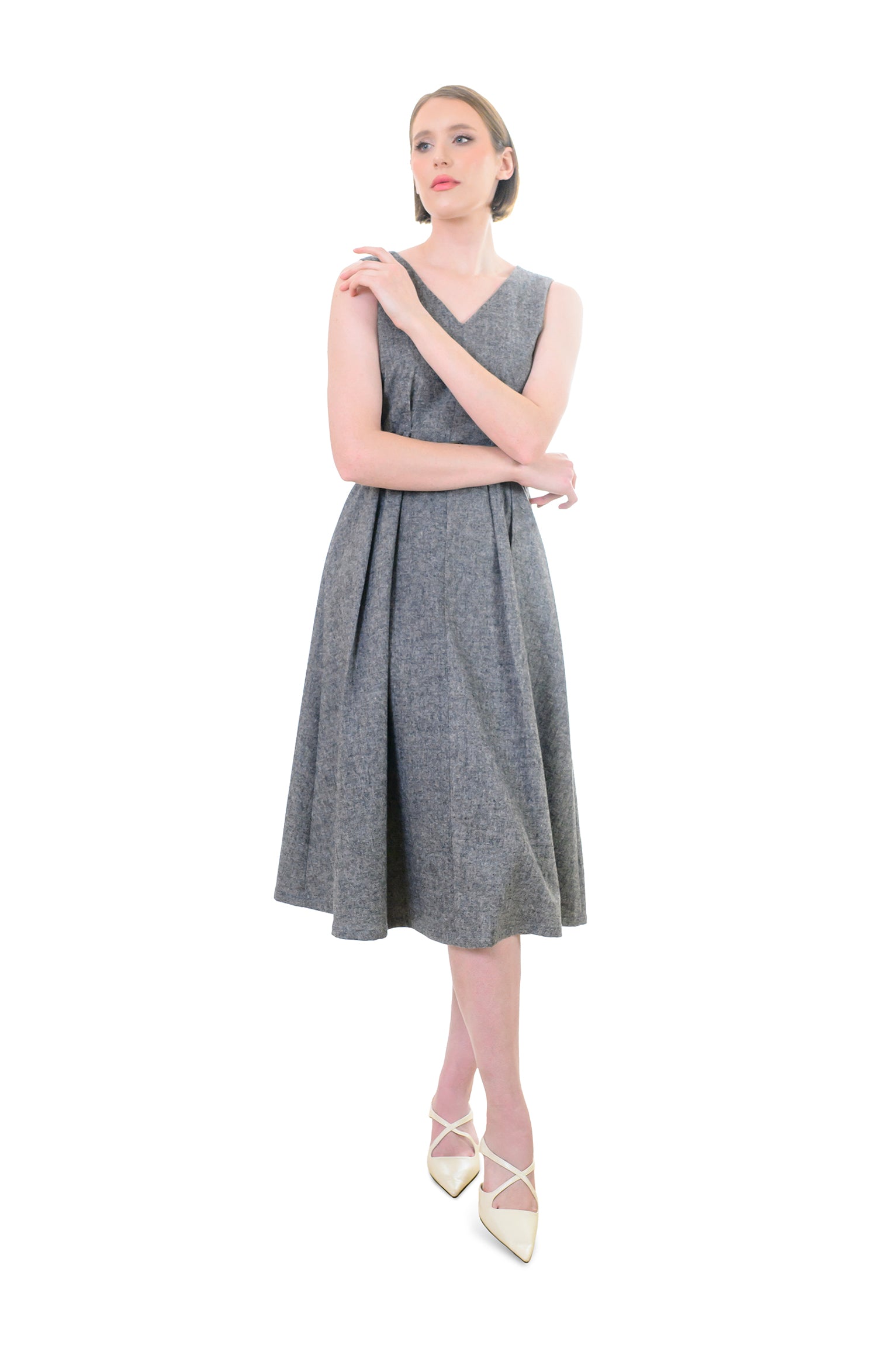 Elegant Woolen Work Dress