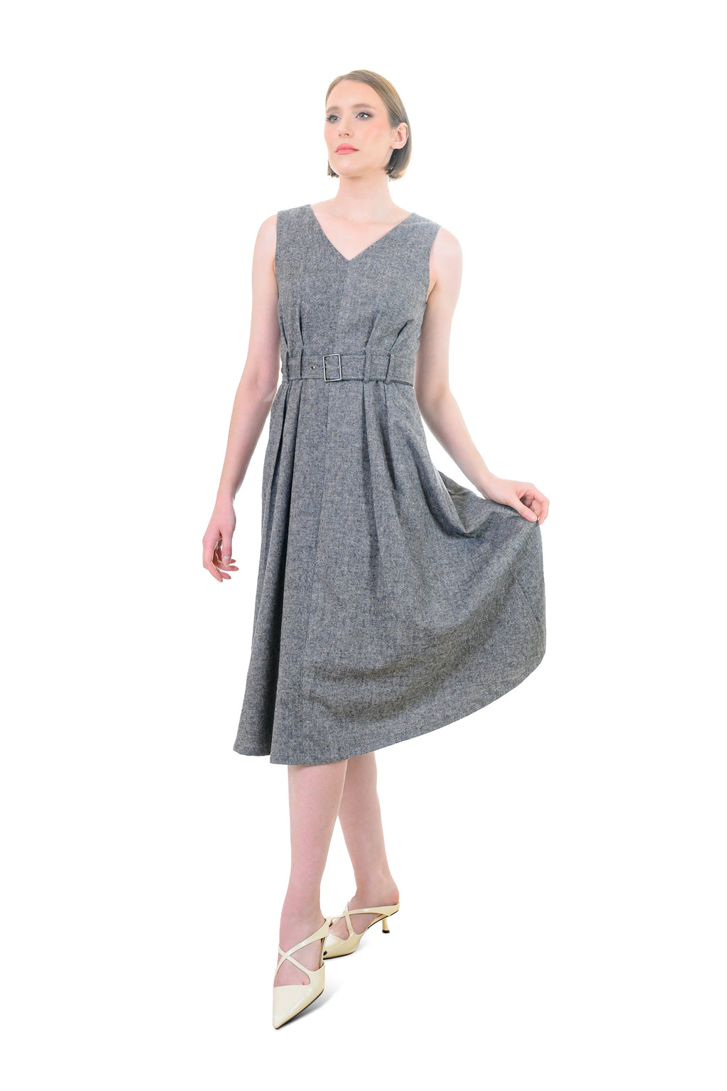 Elegant Woolen Work Dress