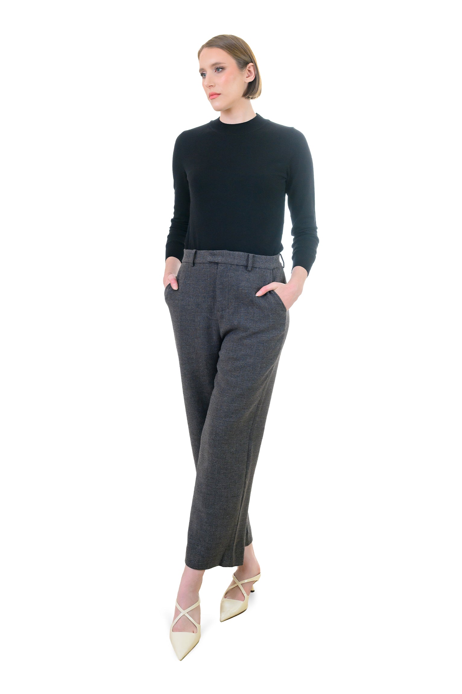 Dark Gray Wool Pants