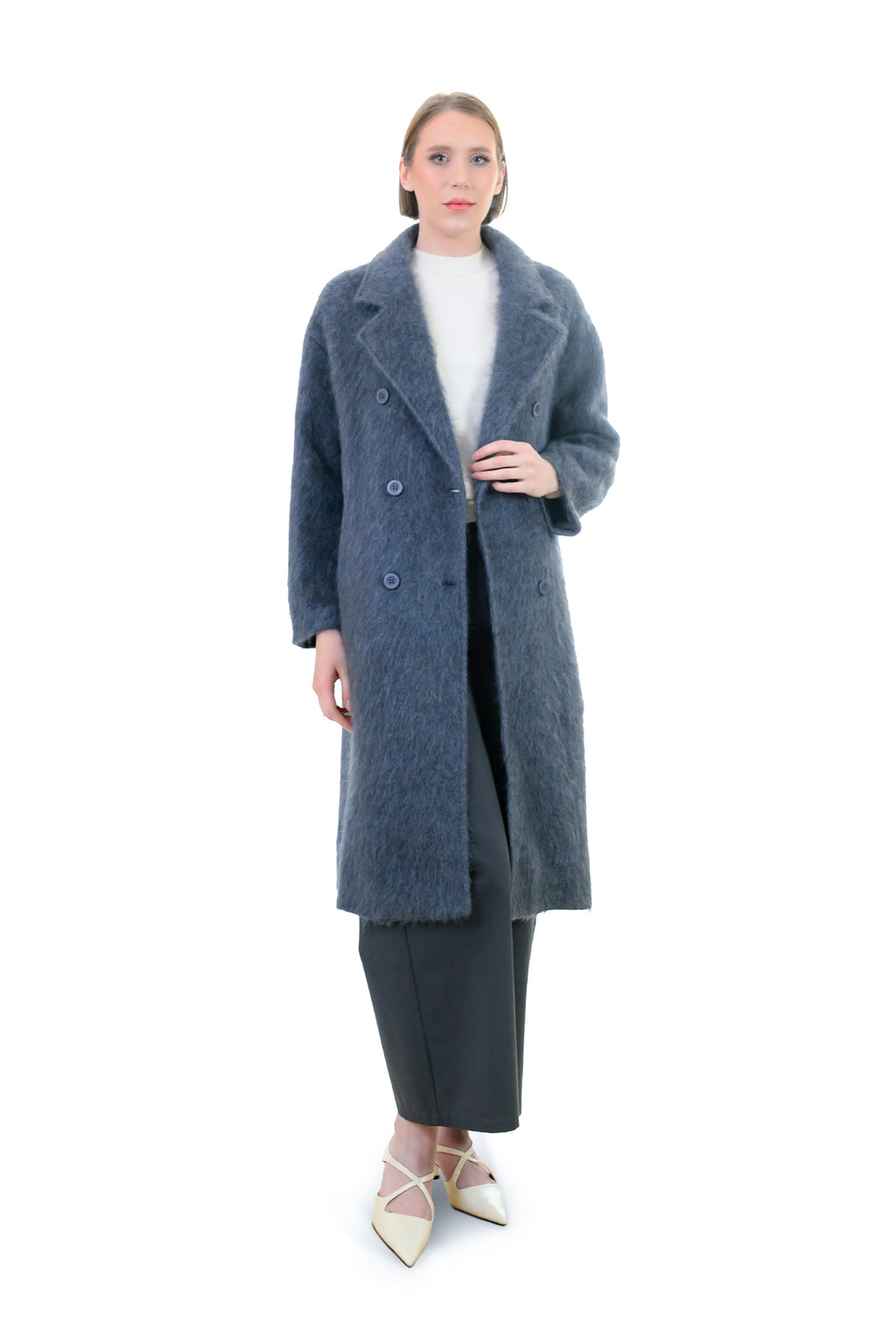 Brushed Wool Overcoat