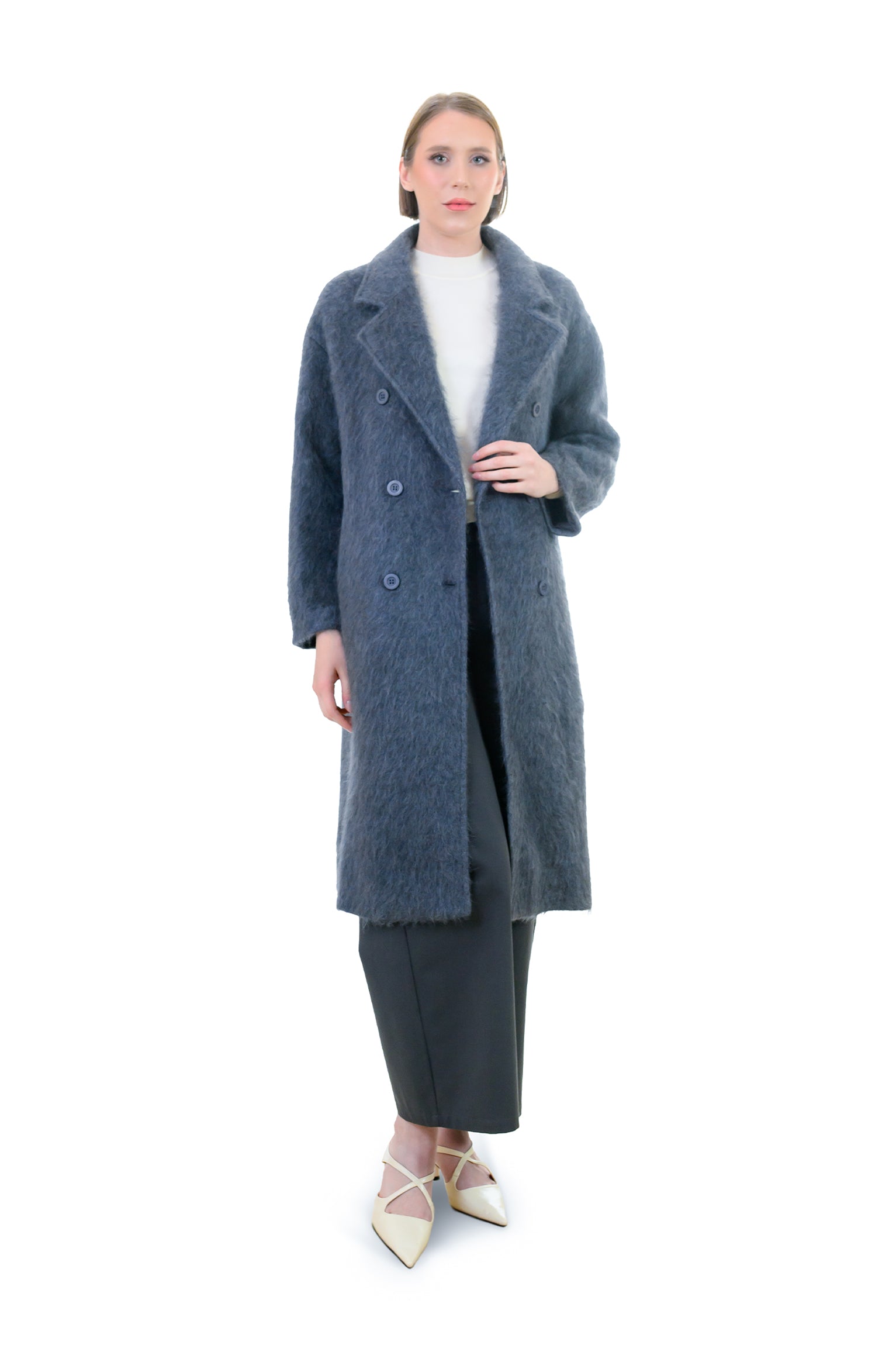 Brushed Wool Overcoat