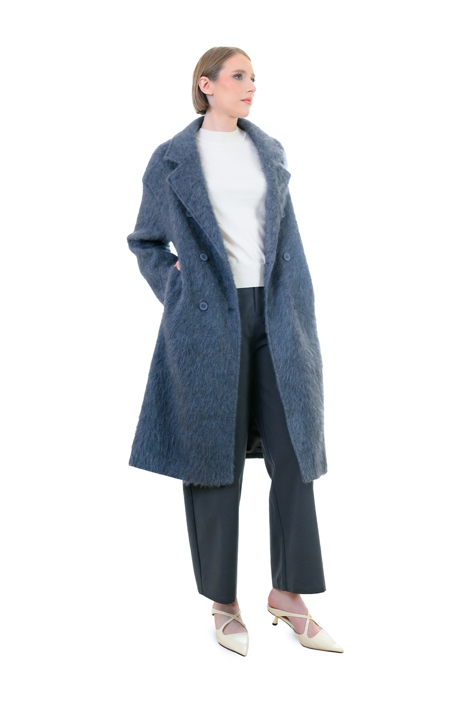 Brushed Wool Overcoat